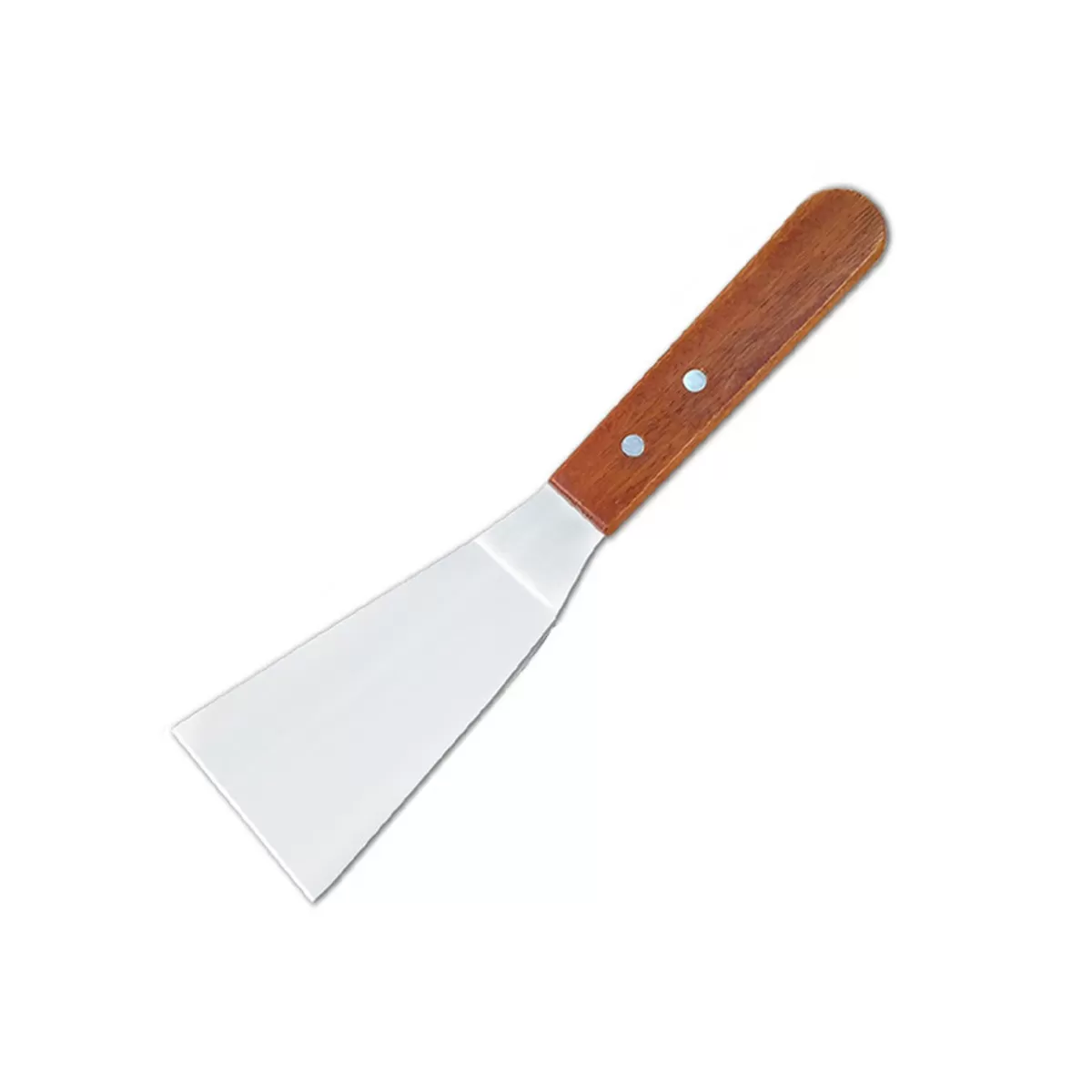 INF Liten stekspade i rostfritt stål med trähandtag - Perfekt för bakning, stekning och grillning