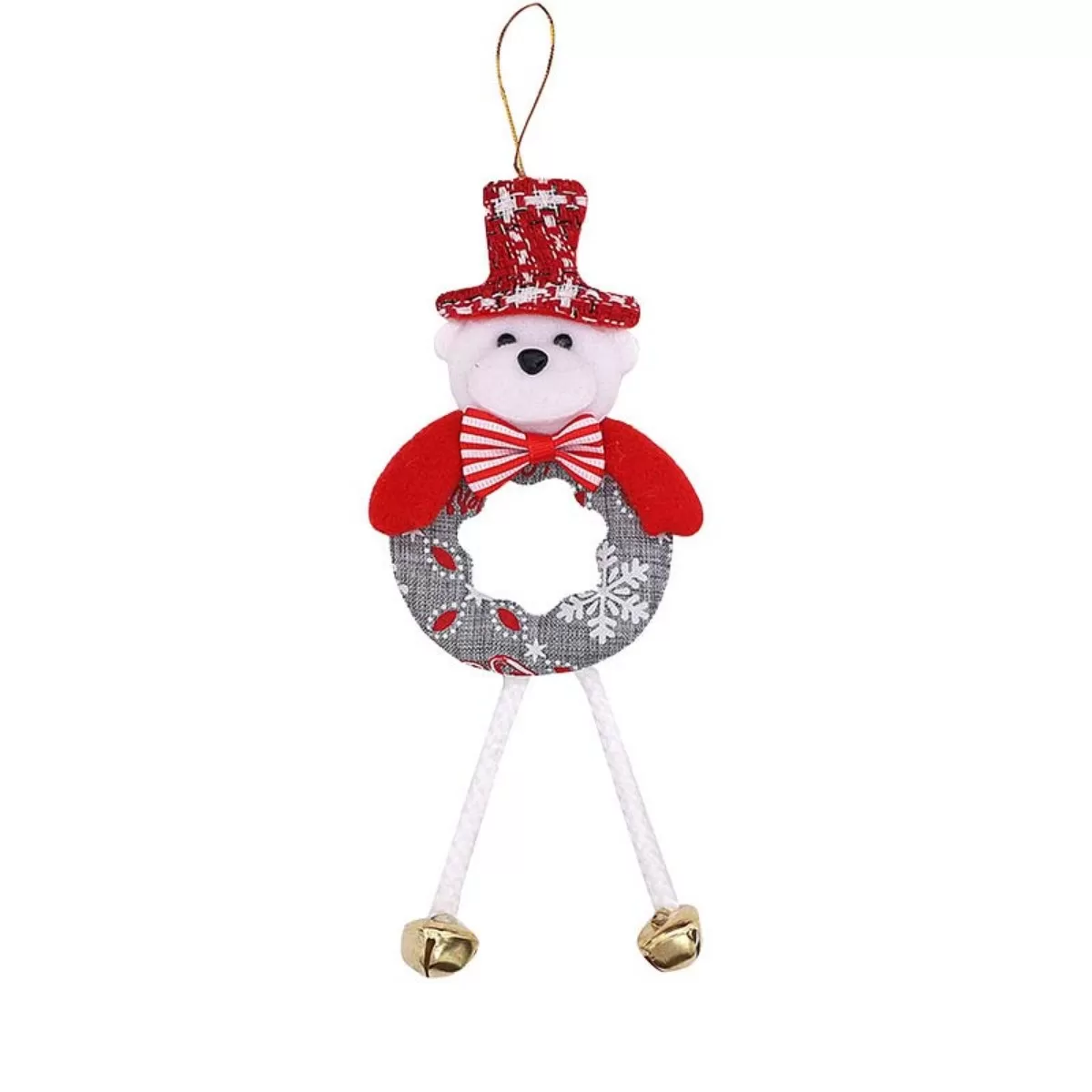 INF Julgransdekoration Rund Säckväv Ben Liten Hänge Björn Ornament