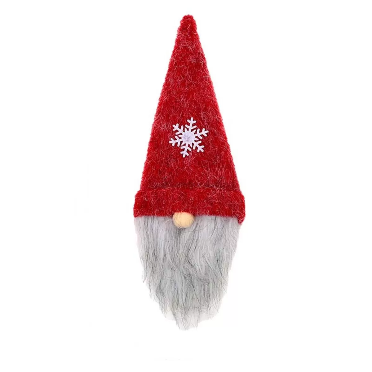 INF Julprydnad Ansiktslös Tomte Vinflaskfodral - Festlig Juldekor Röd