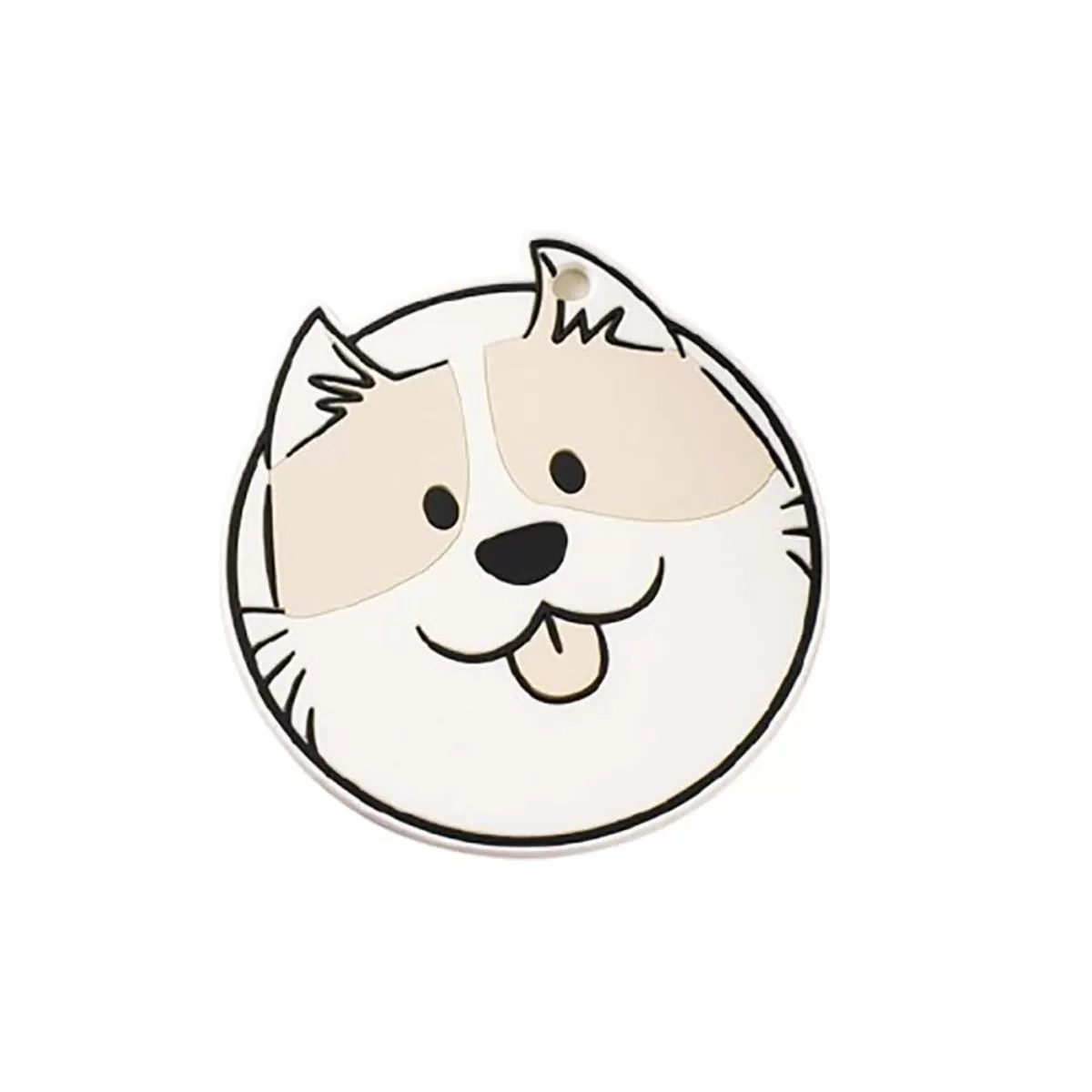 INF Set med 4 Värmebeständiga Glasunderlägg med Tecknad Hund, Söta Isolerade Koppmattor