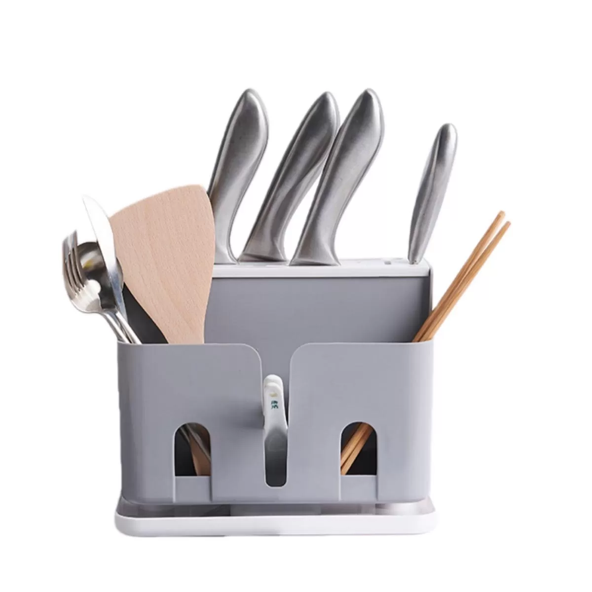 INF Multifunktionell Fristående Knivhållare - Köksknivsorganisatör & Redskapsförvaring