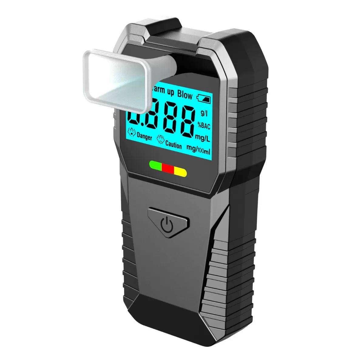 INF Bärbar Alkoholmätare med Digital LCD-Display och Färgkodade Resultat