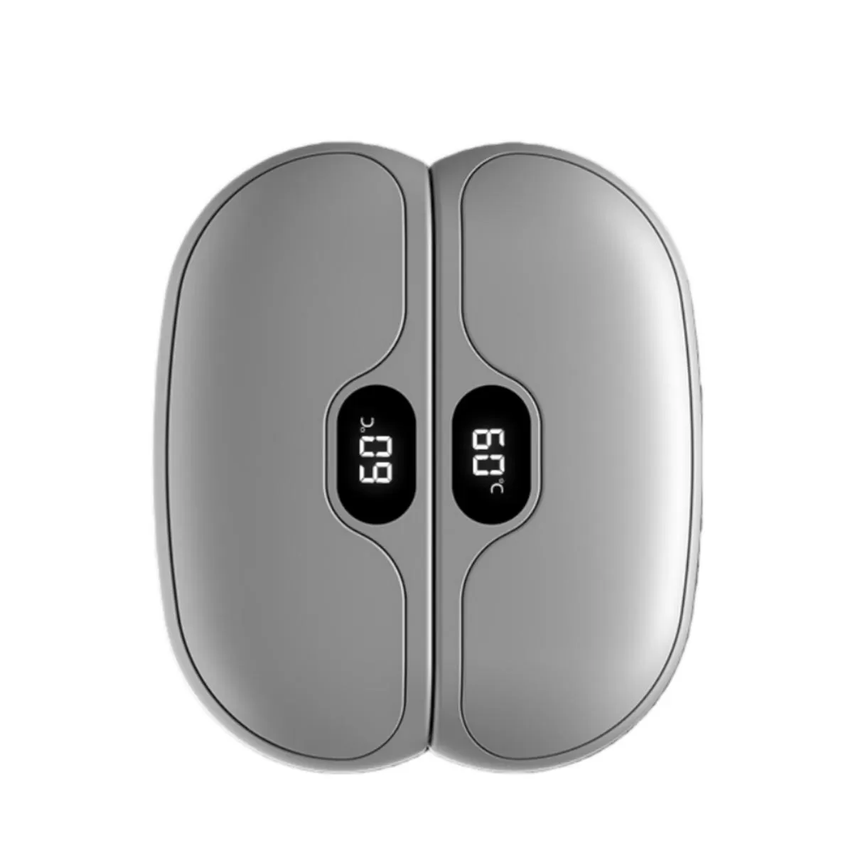 INF Avtagbar Magnetisk Handvärmare (Par) - USB Uppladdningsbar, 5 Justerbara Nivåer Vit