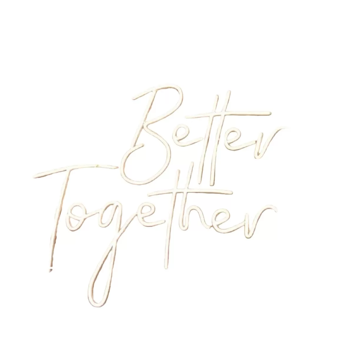 INF Better Together LED Neon Skylt - USB-driven Dekorativ Belysning för Fester & Heminredning