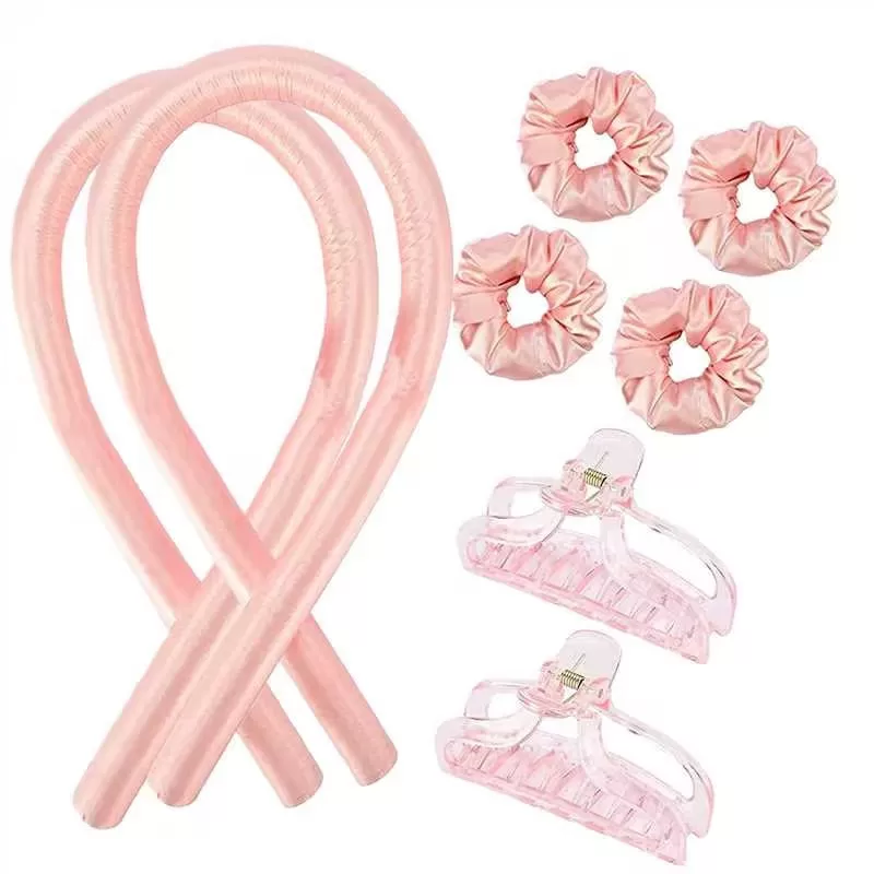 INF Curling kit - Locka håret utan värme Rosa