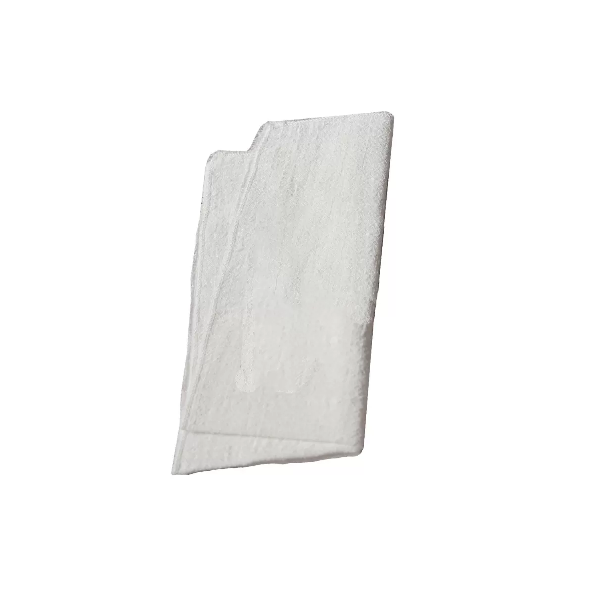 INF Set med 12 bomulls servetter - Fållstygn, fransad kant, muslin för bröllop, jul och middagsbordsdekoration Vit