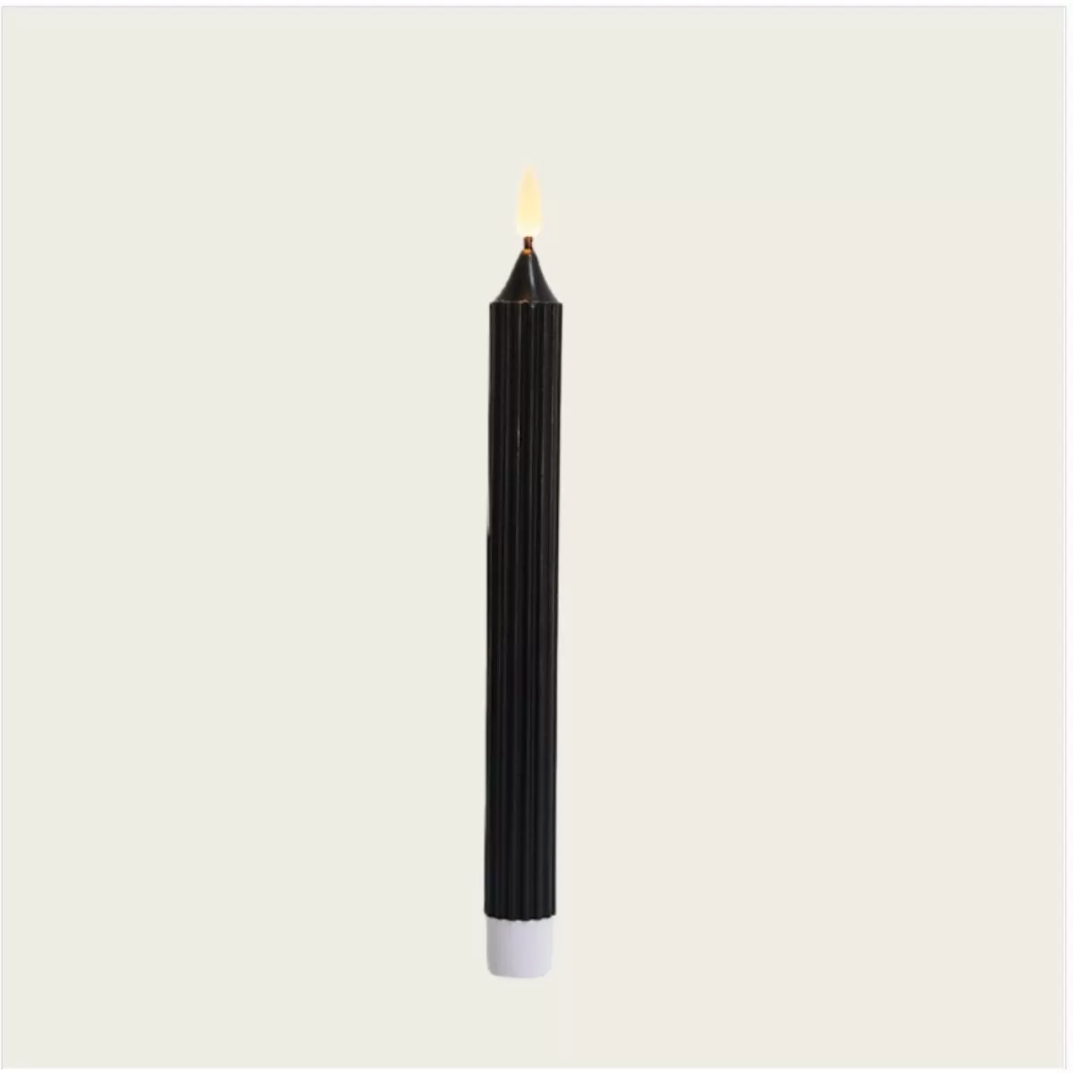 INF Randig Stav Vax Magic Black Series LED Flamlös Ljus (2cm x 24.5cm)