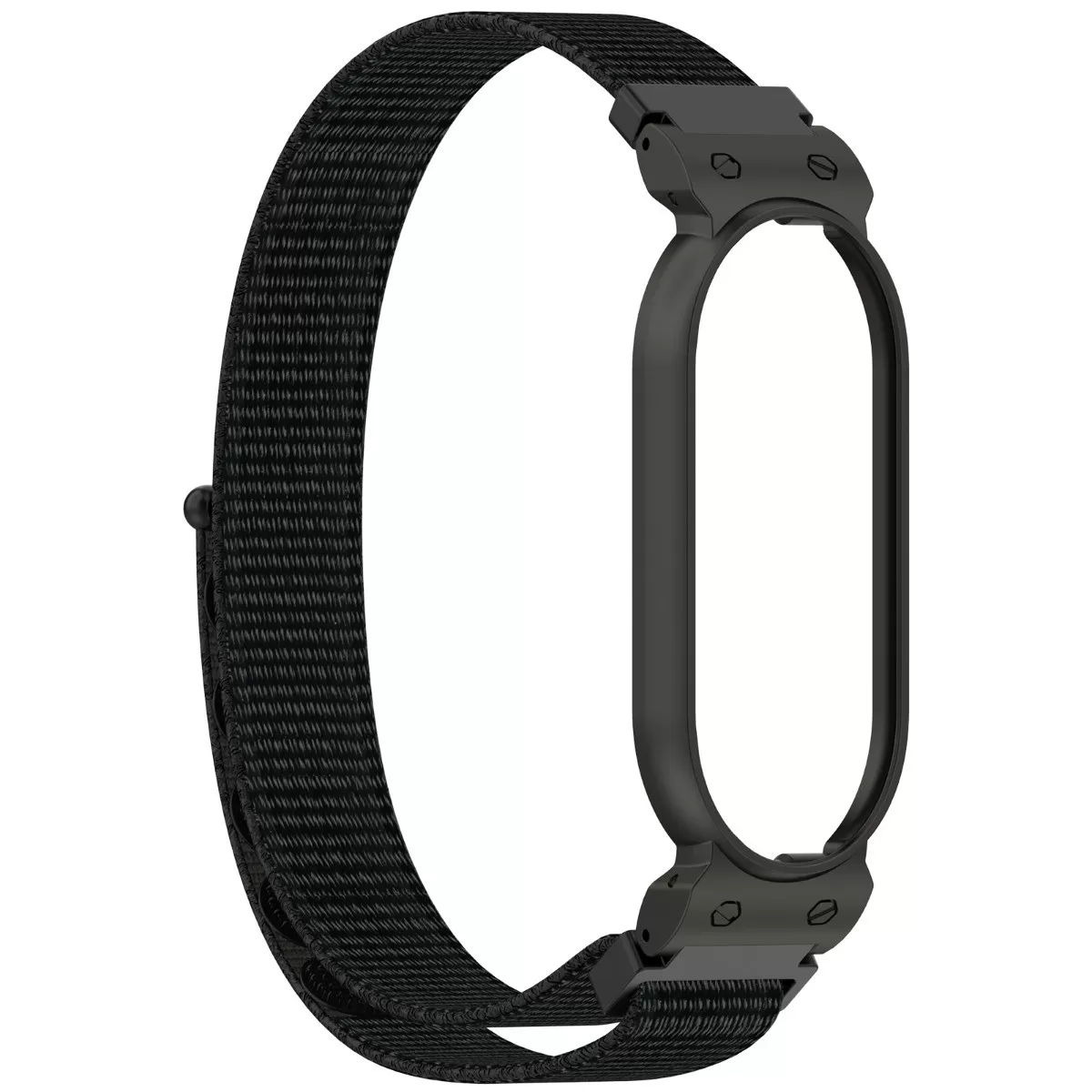 INF PLAUD Notepin Ai Kompatibelt Nylon Kardborreband - Justerbart Vävt Tygarmband Svart