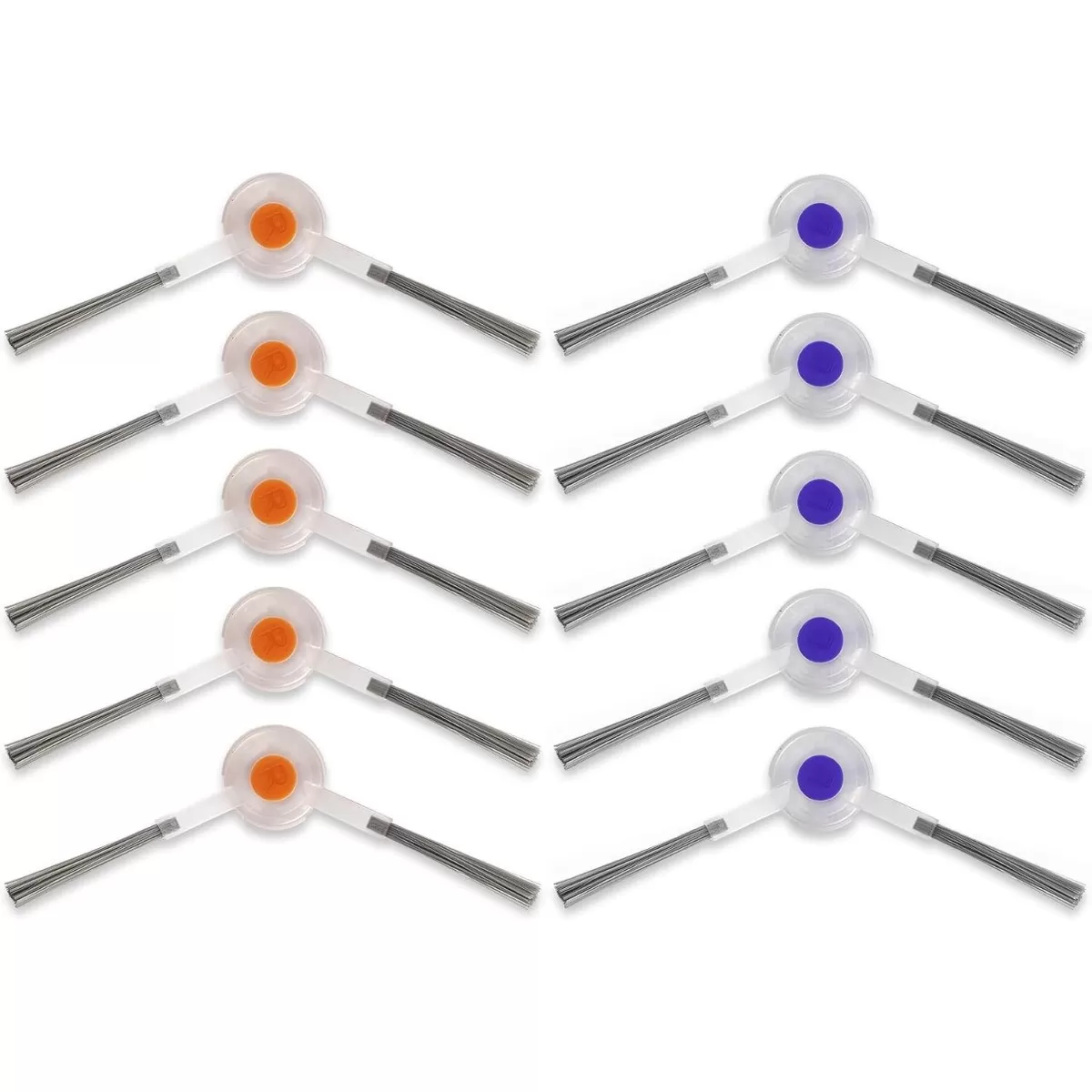 INF Ersättningssidoborstar (10-pack) kompatibelt med Narwal Freo/Freo X Ultra/Freo X Plus/Freo Z Ultra robotdammsugare