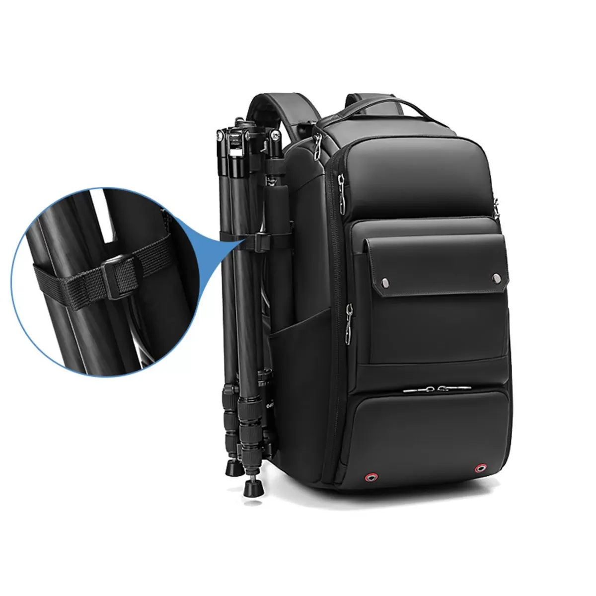 INF 19-tums Kameraryggsäck: Vattentät, Stöttålig Väska Kompatibel med Canon, Nikon, Sony och DJI Drönare