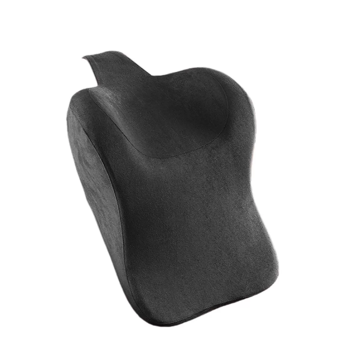 INF U-formad bilnackstödskudde i mocka: Ergonomiskt nackstöd för bekväm resa Svart