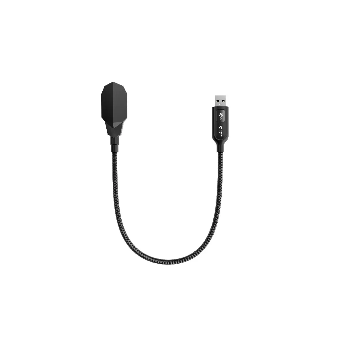 INF SF-590 USB-mikrofon med tyst läge och flexibel svanhalsdesign