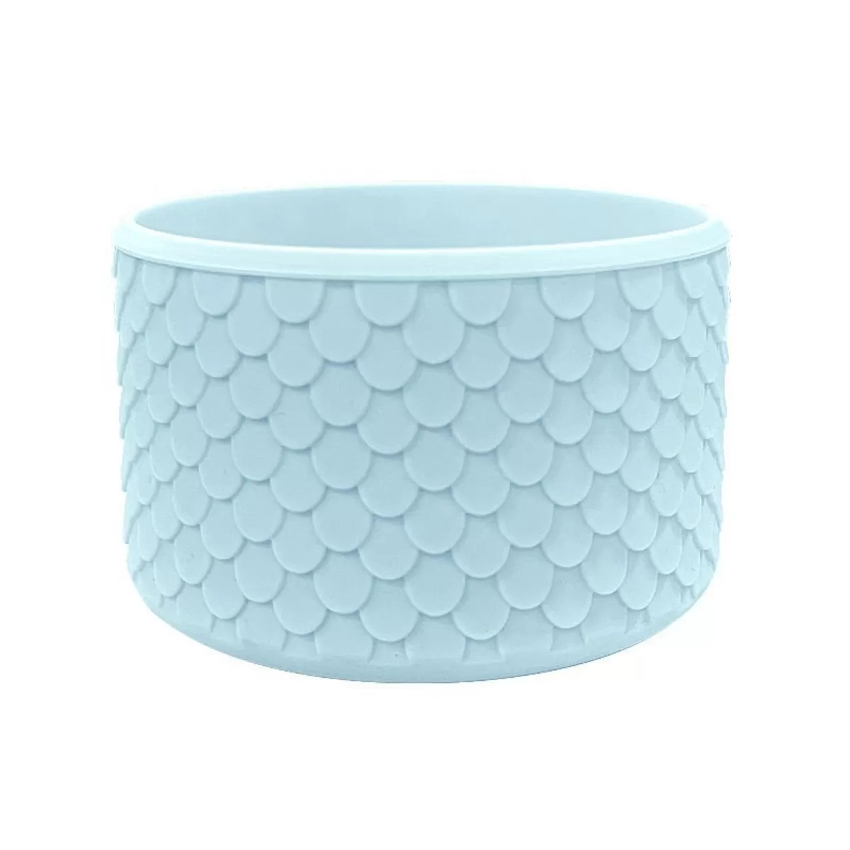 INF Macaron Ljusblå Fiskskals Silikon Koppärm - Universell Passform för 355ml-1183ml Koppar