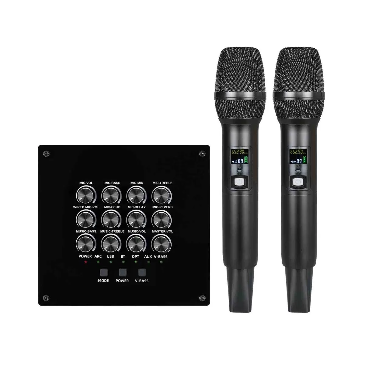 INF Equalizer Mikrofonset Trådlöst Mikrofonsystem med Ljudmixer