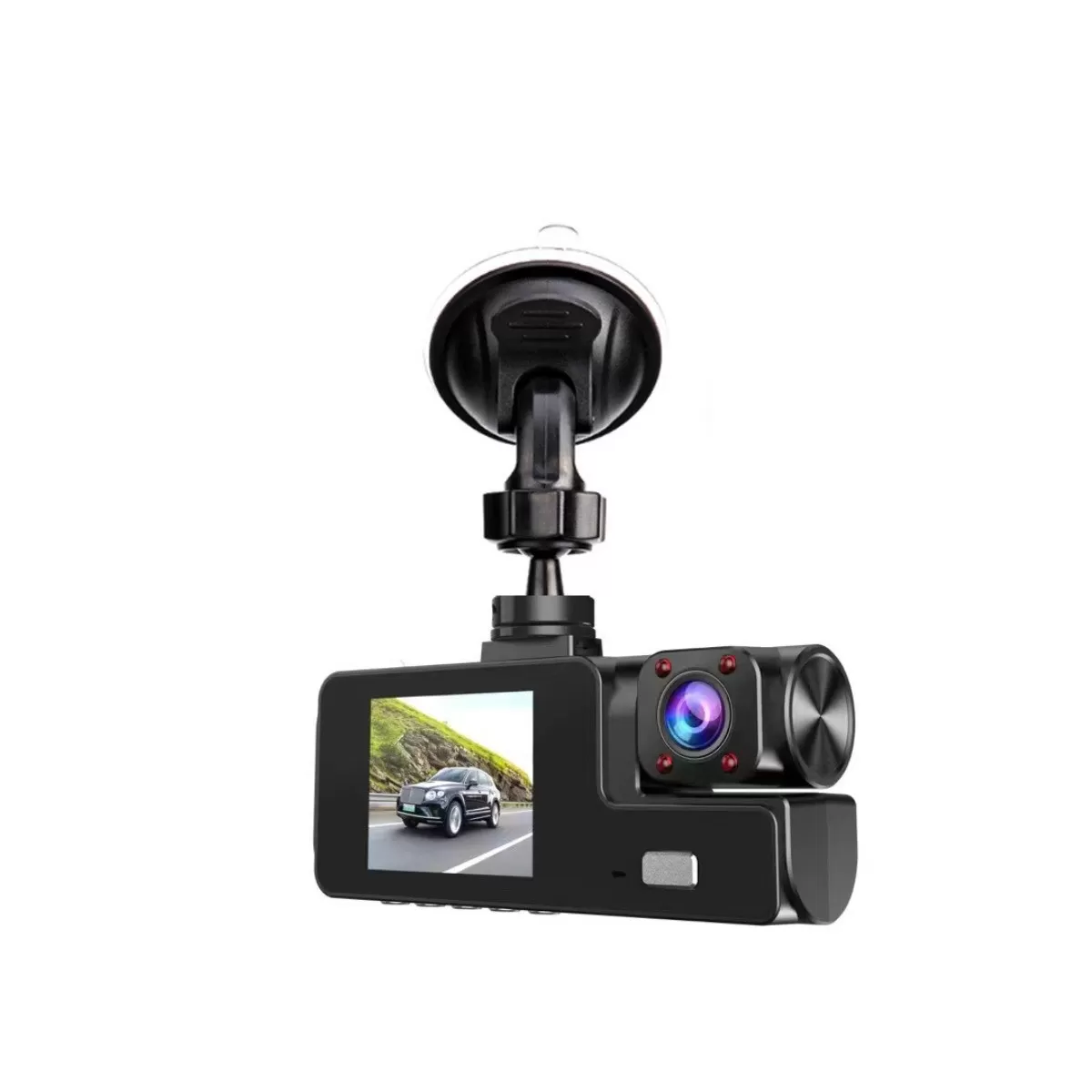INF A22 WiFi Version HD Night Vision Trippelobjektiv Dash Cam med 32GTF-kort