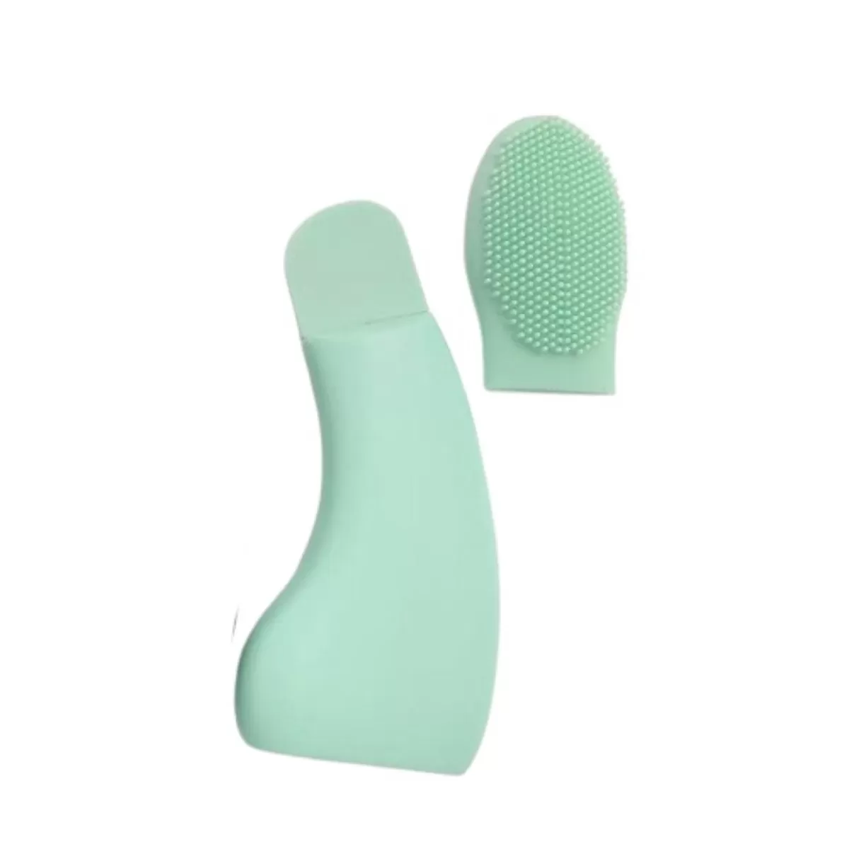 INF 2-pack böjd silikon pormaskborttagare spatel - skonsamt ansiktsrengöringsverktyg