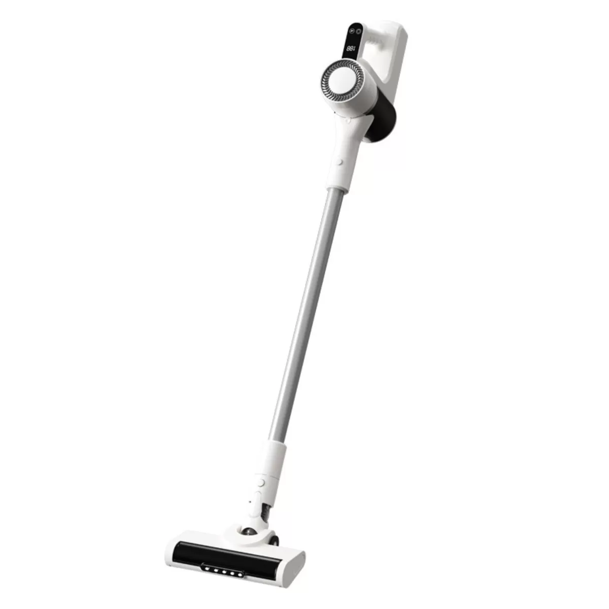 INF Sladdlös dammsugare för mattor - Upprätt, påslös med justerbar sugkraft