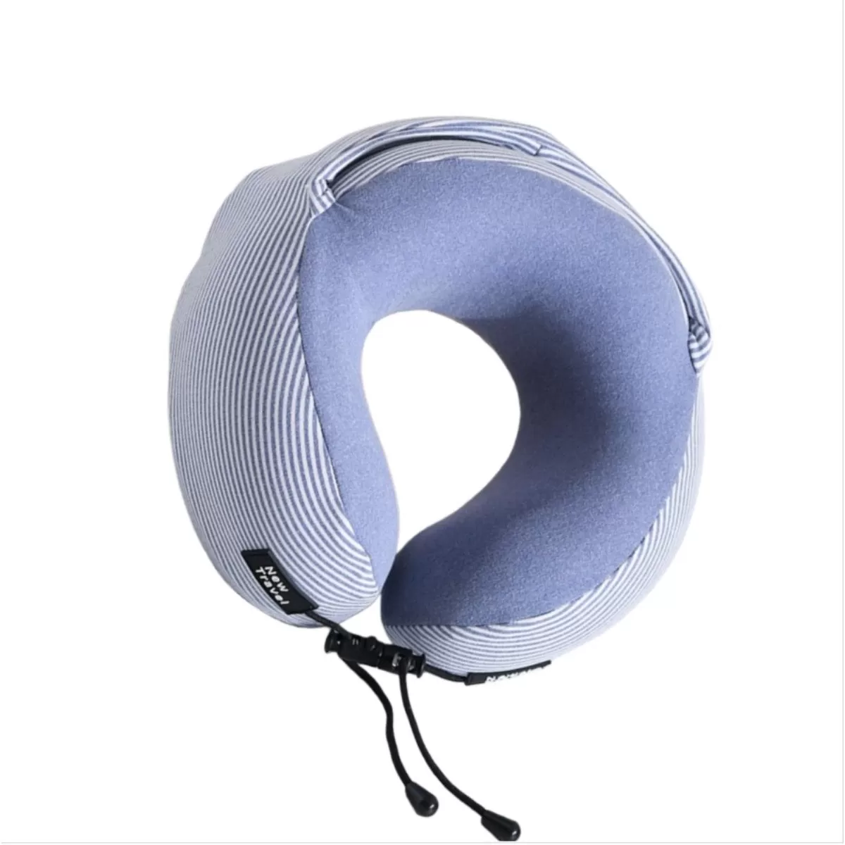 INF U-formad Resekudde med Huva - Bekväm & Portabel Blå