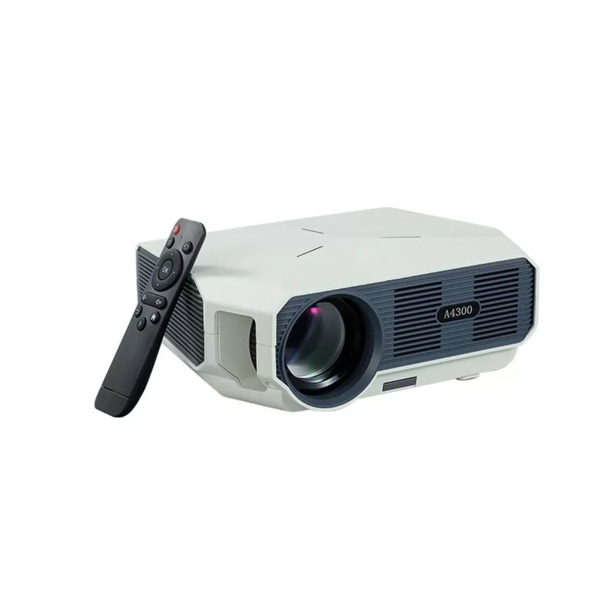 INF Ultra HD-projektor Vit (Ultra HD/Android/1+8G) - Äkta 1080p, 4K-stöd, Autofokus