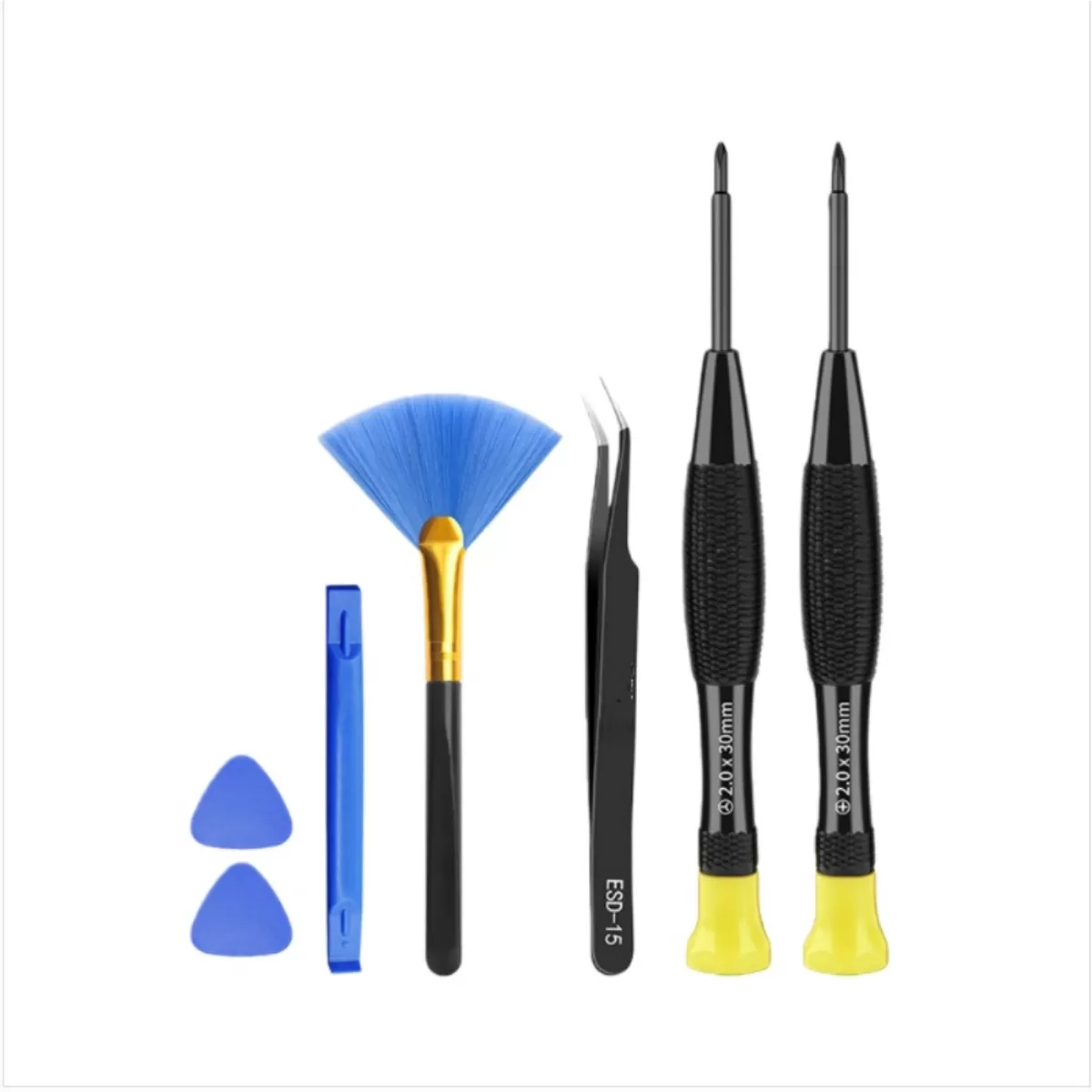 INF 7-delars reparationsverktygssats kompatibelt med Nintendo Switch-konsol och Joy-Con-kontroller