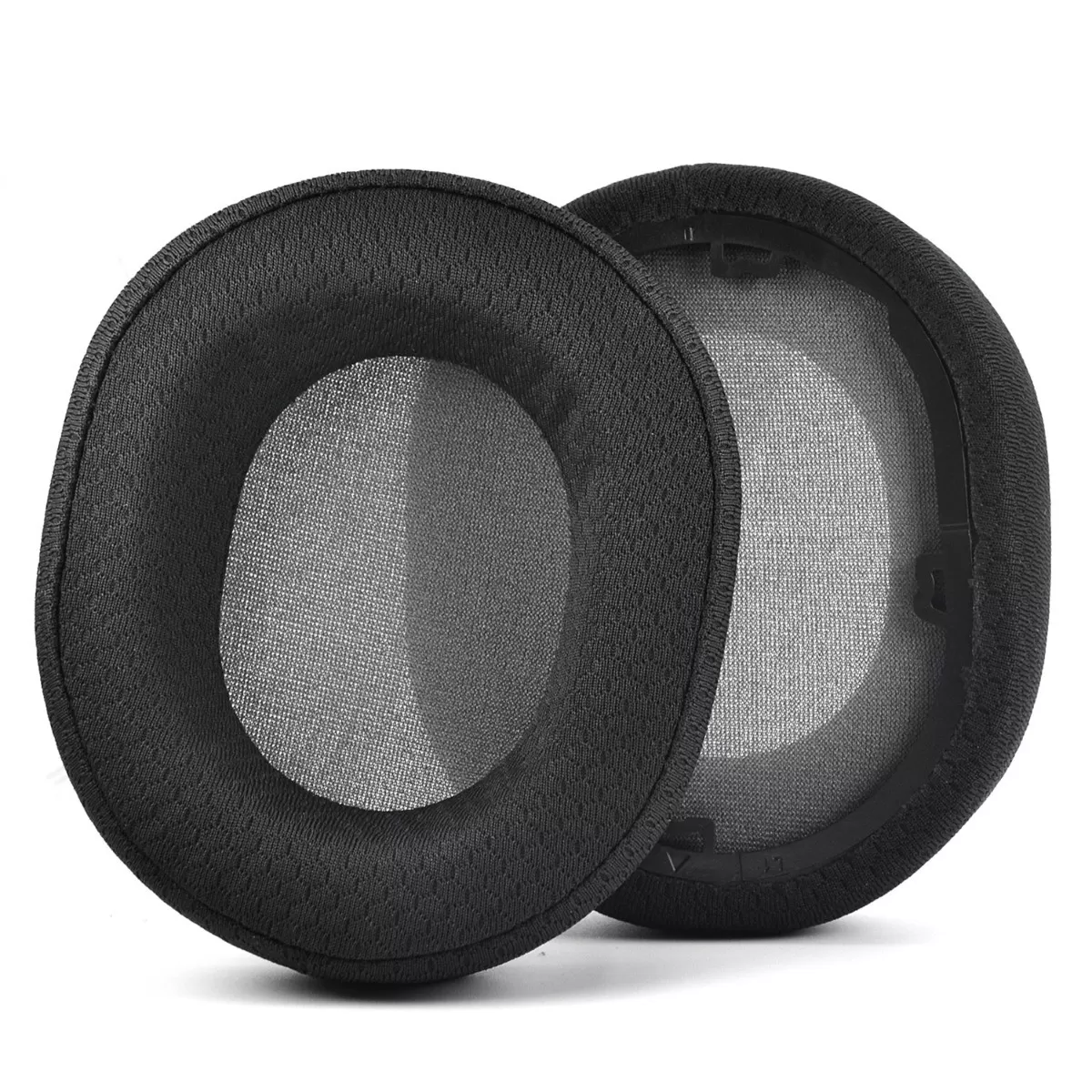 INF 2 st Svarta Mesh Öronkuddar Ersättning kompatibel med Corsair HS55, HS55 PRO, HS65 Gaming Headset