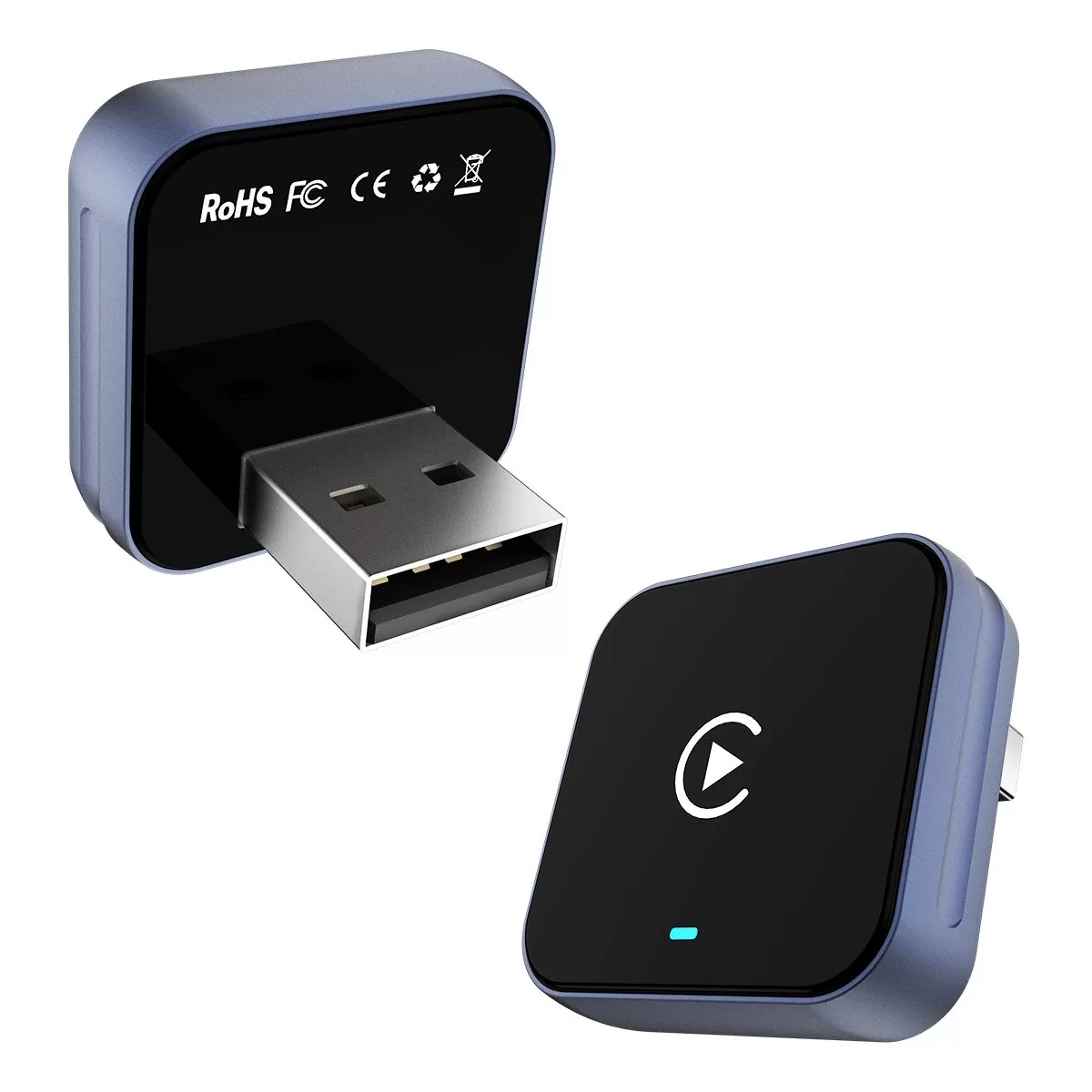 INF Trådlös CarPlay-adapter - Gunmetal: Konvertera sömlöst trådbunden CarPlay till trådlös