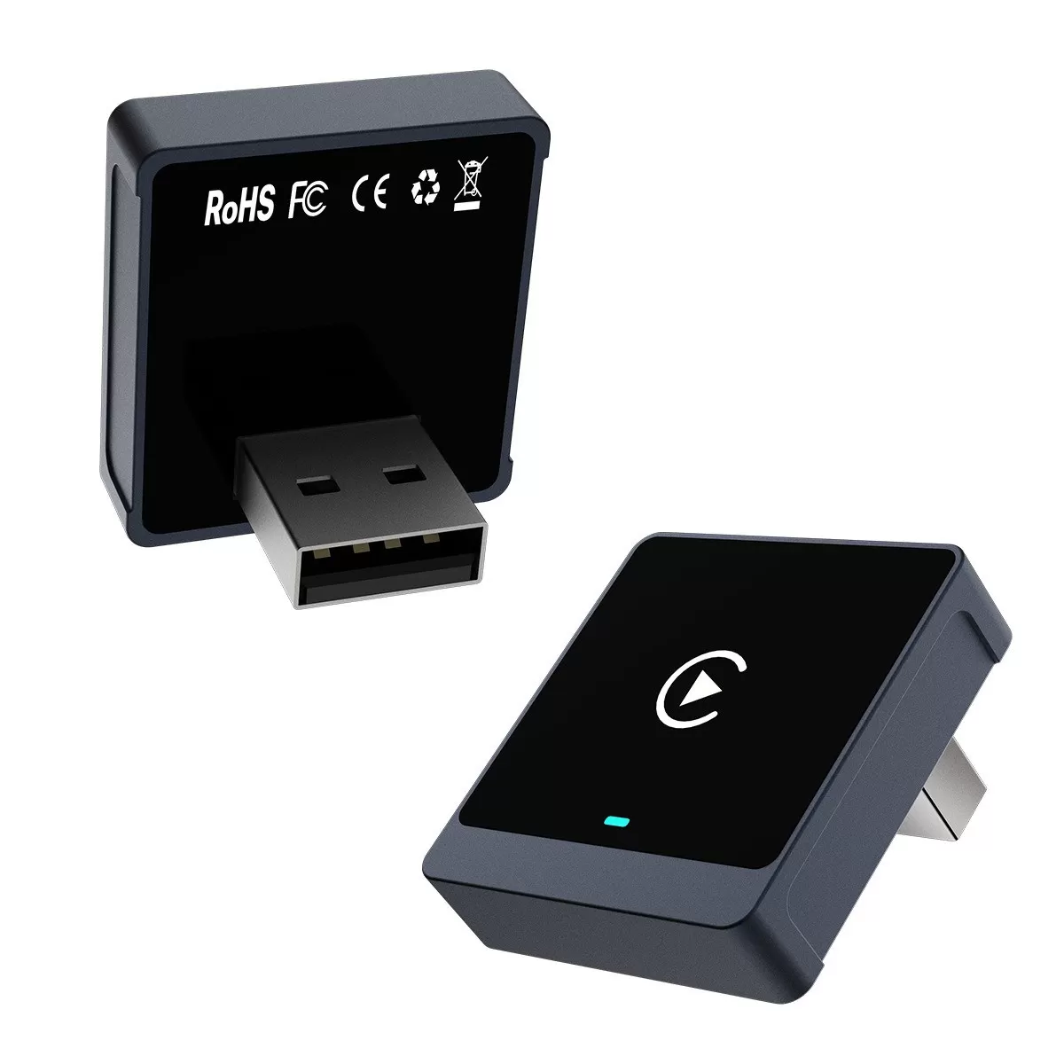 INF Trådlös CarPlay-adapter - Gunmetal: Trådbunden till trådlös CarPlay-omvandlare