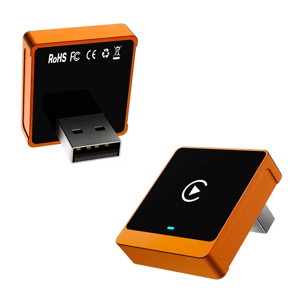 INF Orange Trådlös CarPlay-adapter - Dongel för trådbunden till trådlös konvertering