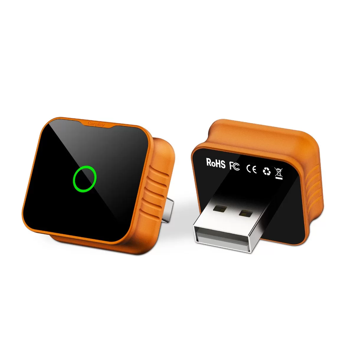 INF Orange Trådlös CarPlay-adapter: Kabelansluten till trådlös konvertering med Bluetooth 5.3