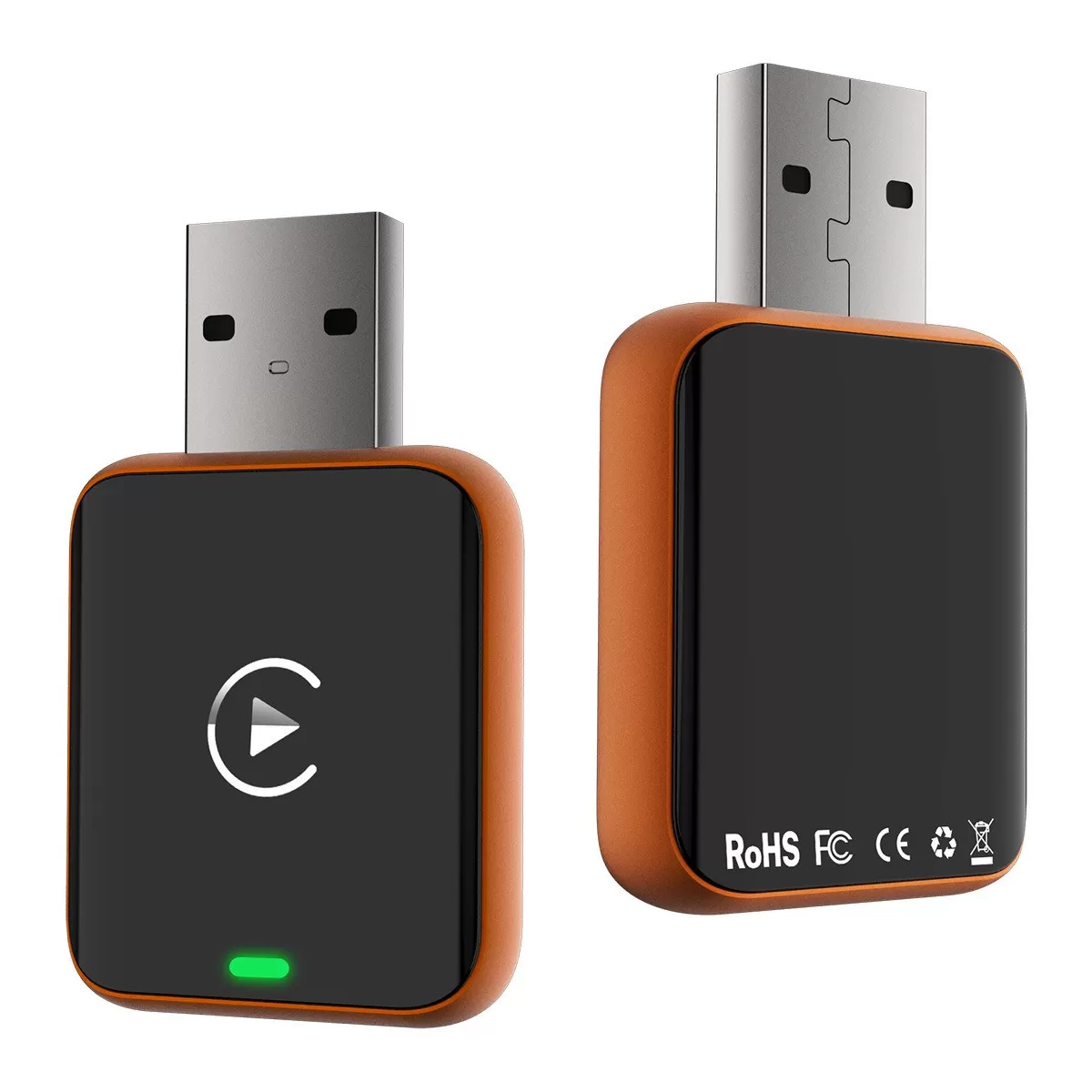 INF Trådlös CarPlay-adapter: Smart Bilanslutningsbox Orange