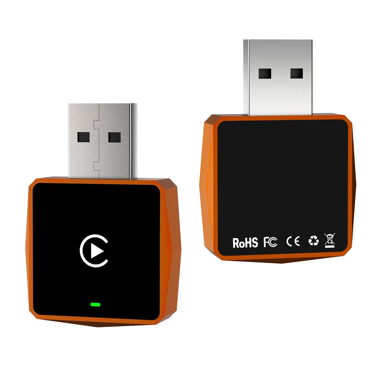 INF Trådlös CarPlay-adapter: Smart bilanslutningsbox Orange