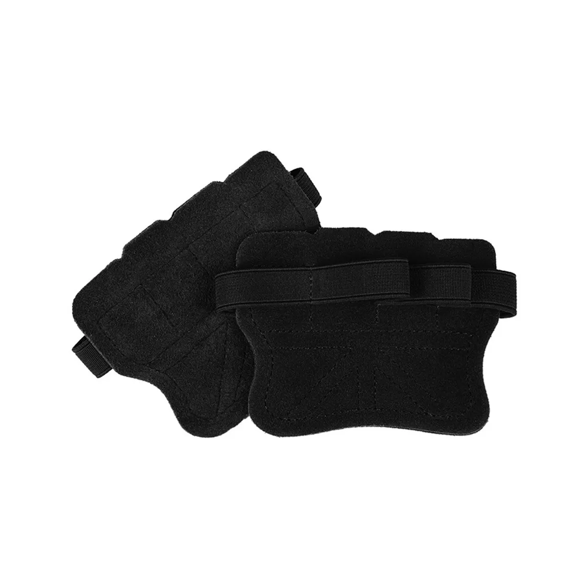 INF Läderhandskydd - Gymhandskar i nylonläder för tyngdlyftning och fitness Svart