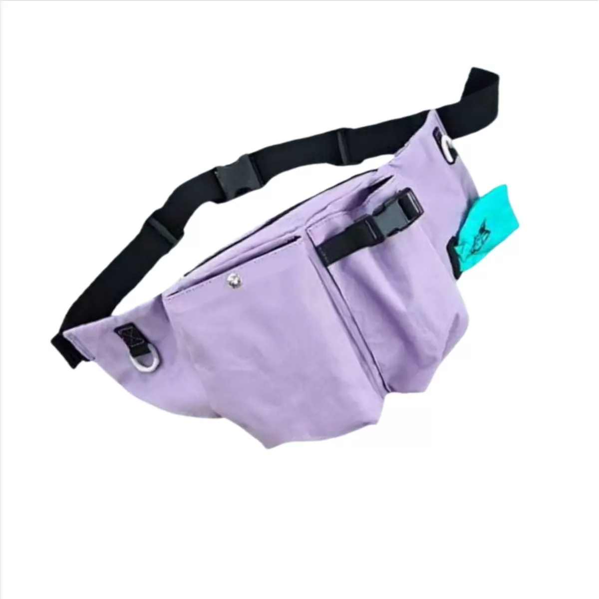 INF Handsfree Hundpromenad Midjeväska - Oxford Tyg Träningsgodispåse för Utomhusbruk Lila