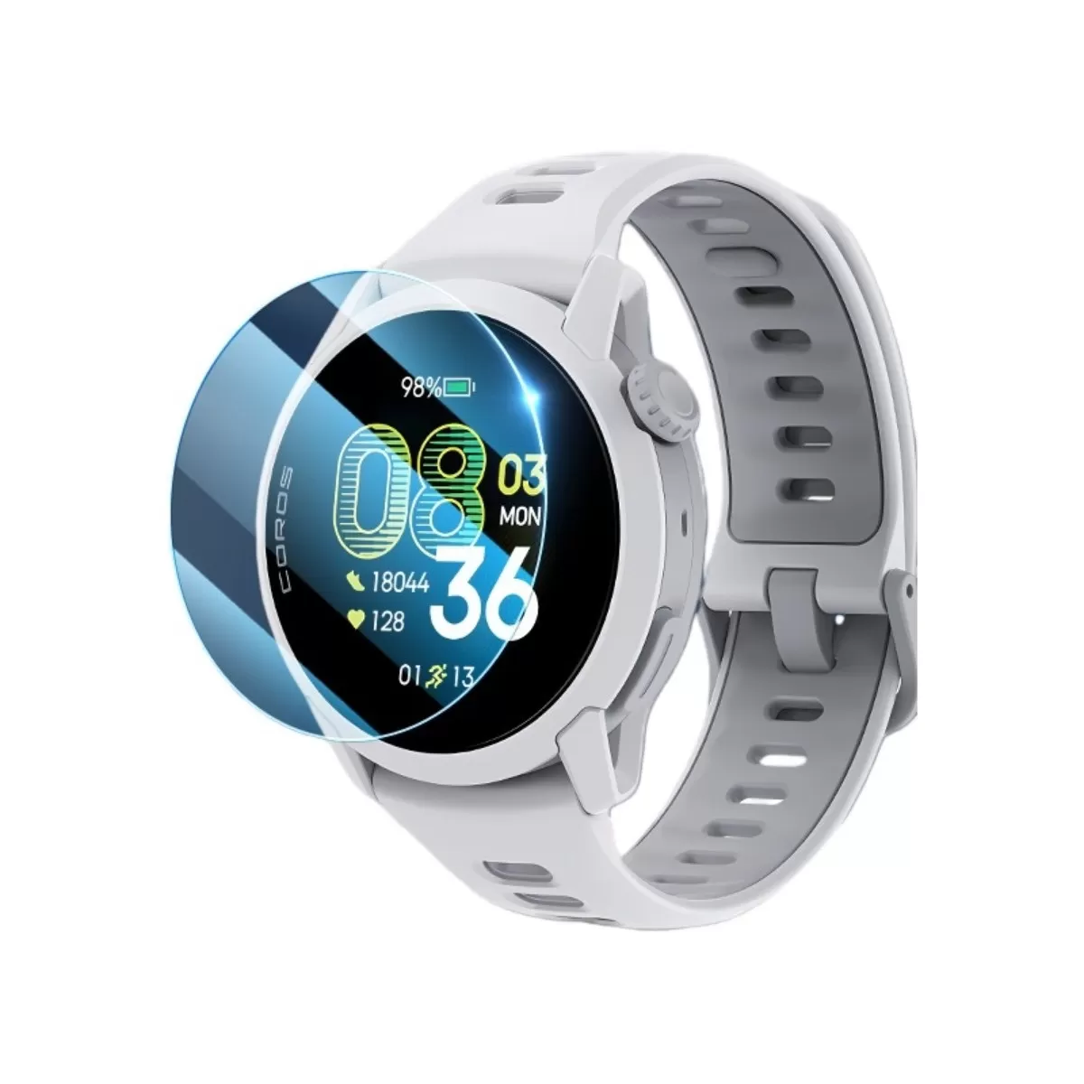 INF 2-pack härdat glasskärmsskydd kompatibelt med COROS PACE 4, Hög definition, Splittersäker