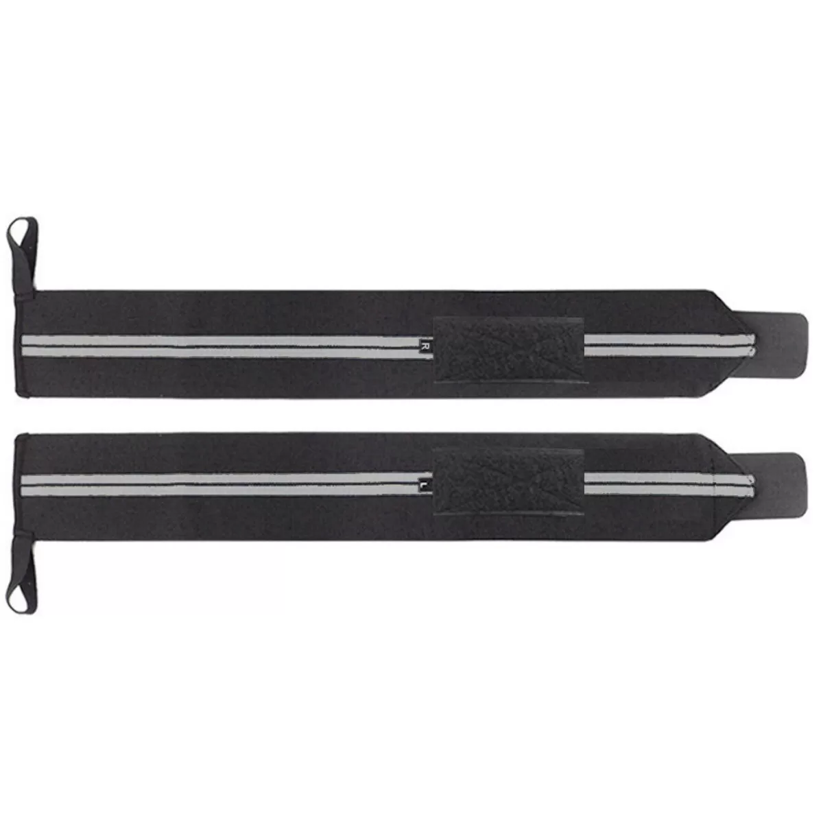 INF Nylon Elastiska Handledslindor - Dubbelrandigt Stöd för Tyngdlyftning (Par)