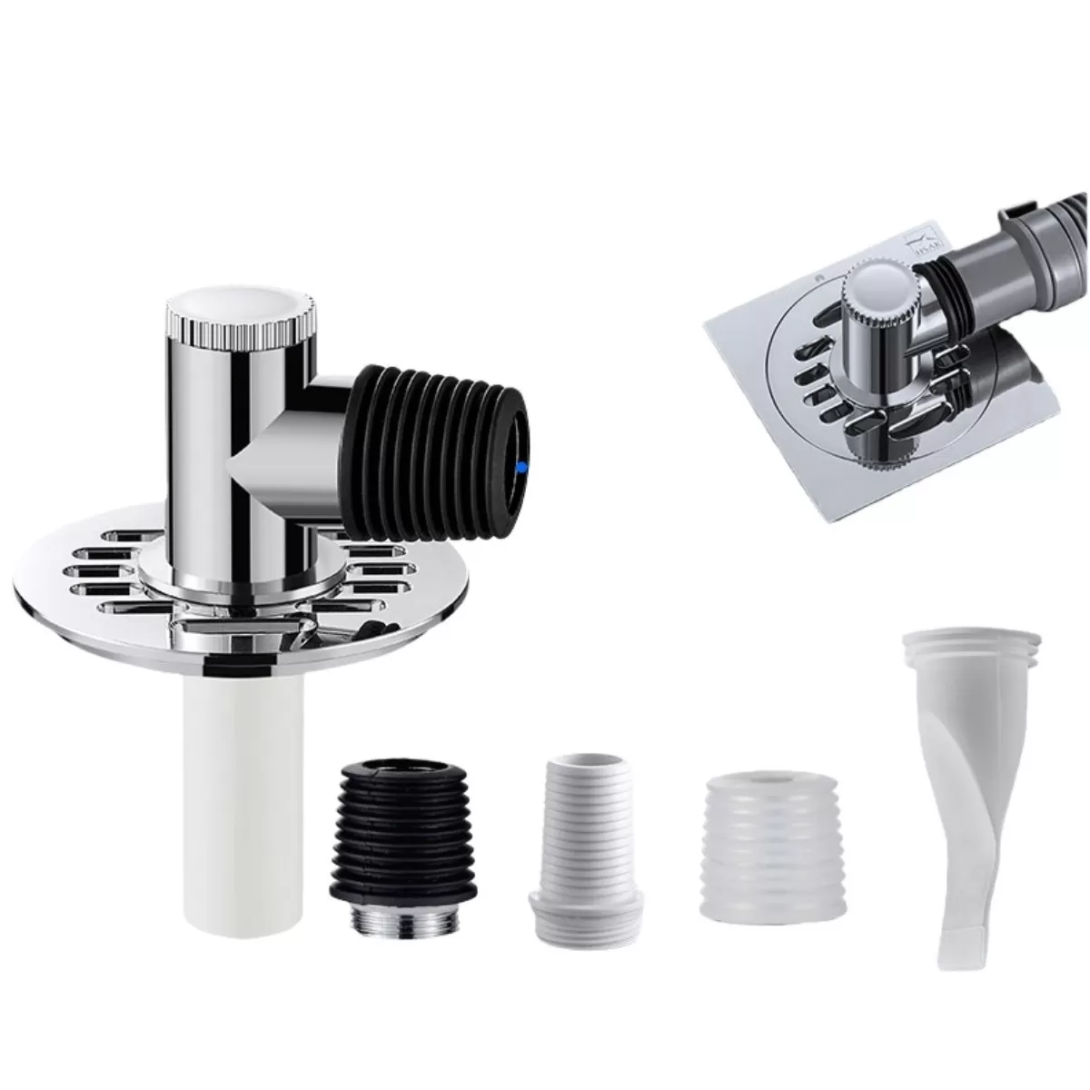 INF Dubbel Användning Anti-Lukts Trevägs Golvbrunn för Tvättmaskiner