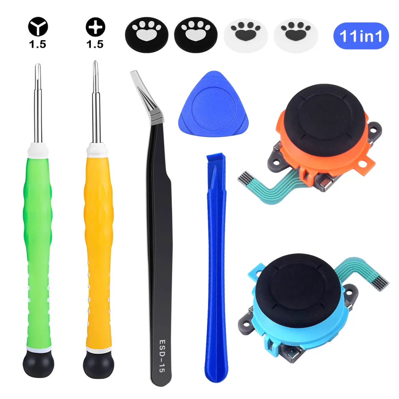 INF SWITCH2 Joystick Reparationskit 11 i 1 - Åtgärda Dina Kontrollproblem