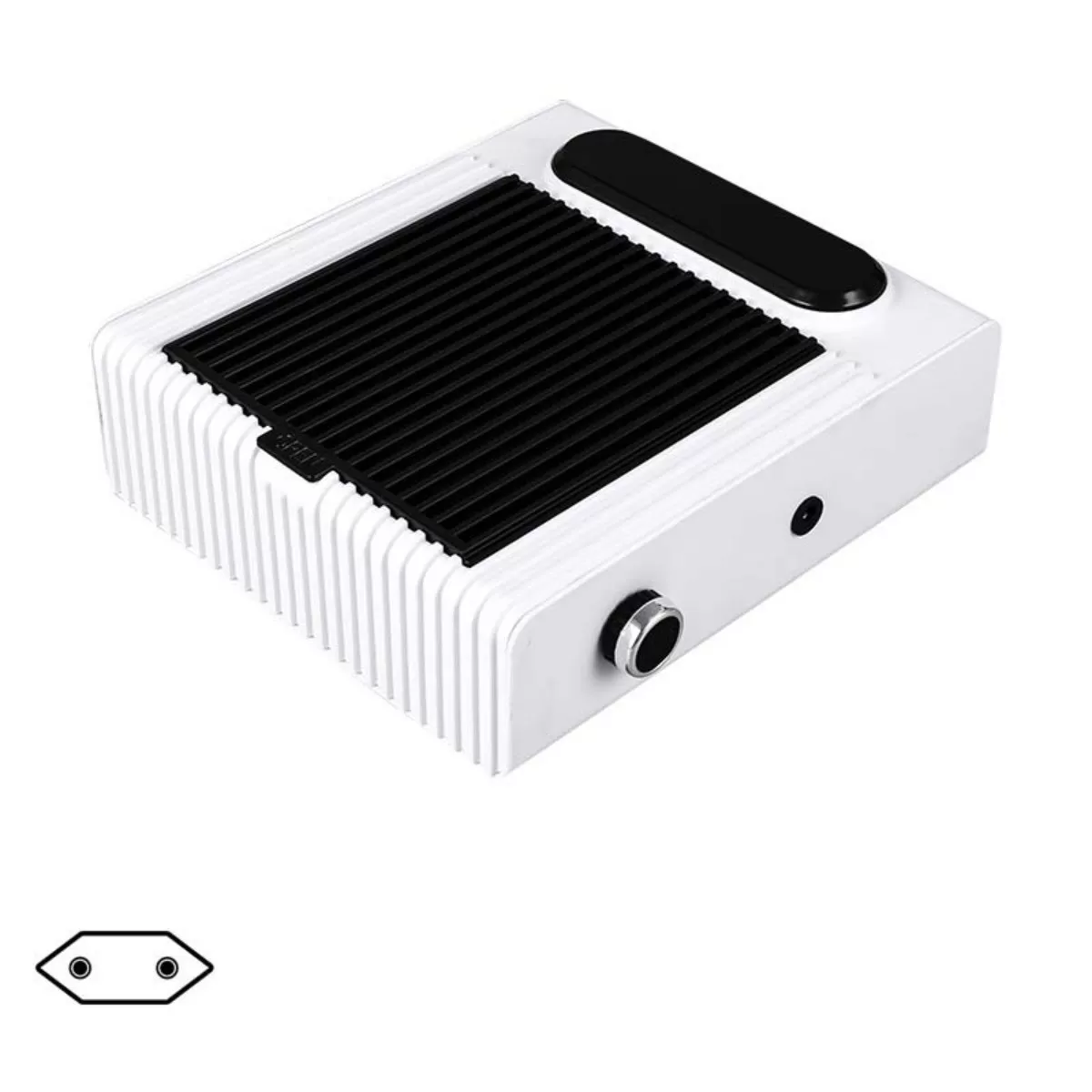 INF 80W Justerbar Hastighet Nagel Damm Samlare, Tyst Manikyr Dammsugare med Filter för Nagelkonst Salong Vit