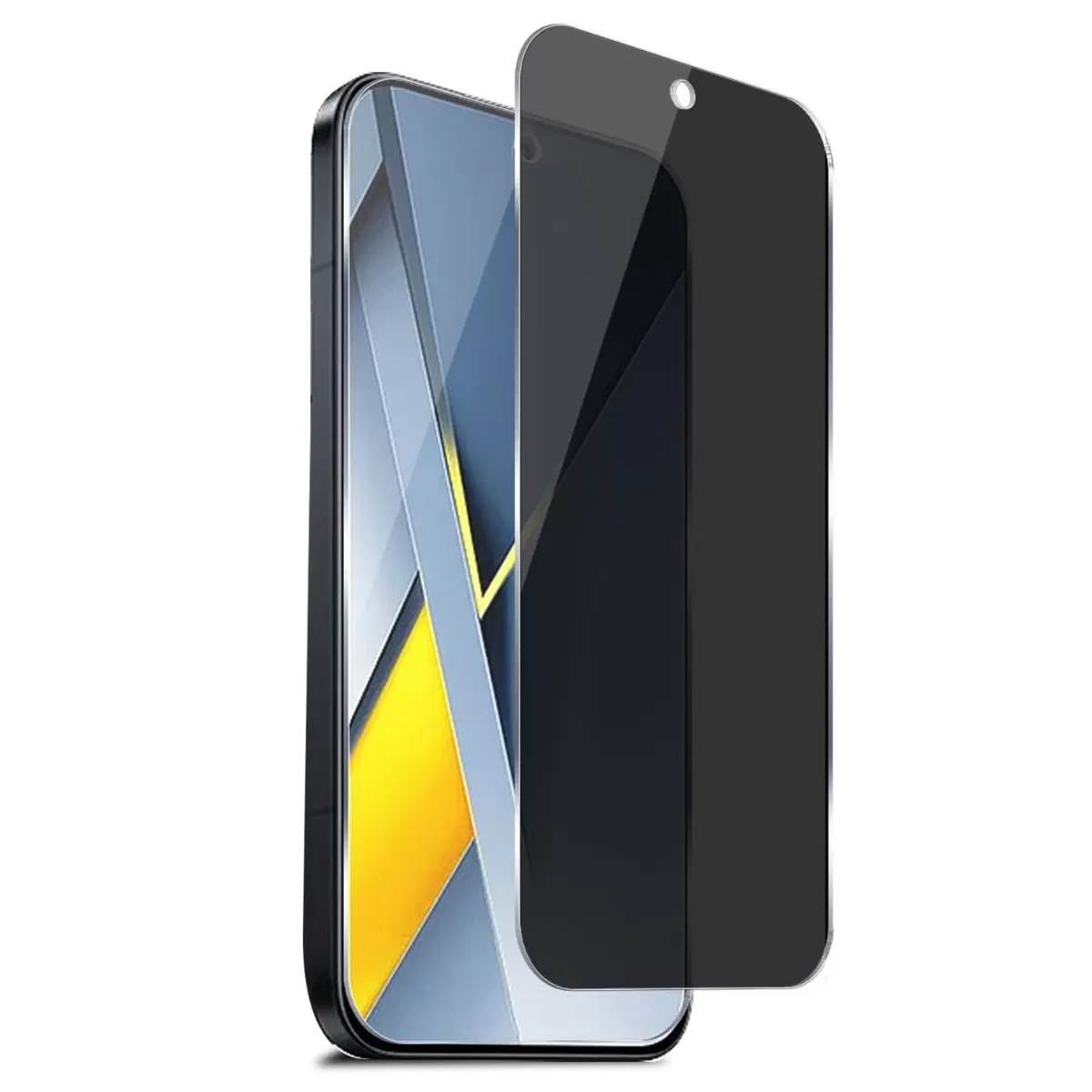 INF Xiaomi 17 Pro Max Kompatibelt Transparent Skärmskydd i Härdat Glas med Sekretessfilter och Fingeravtryckslås