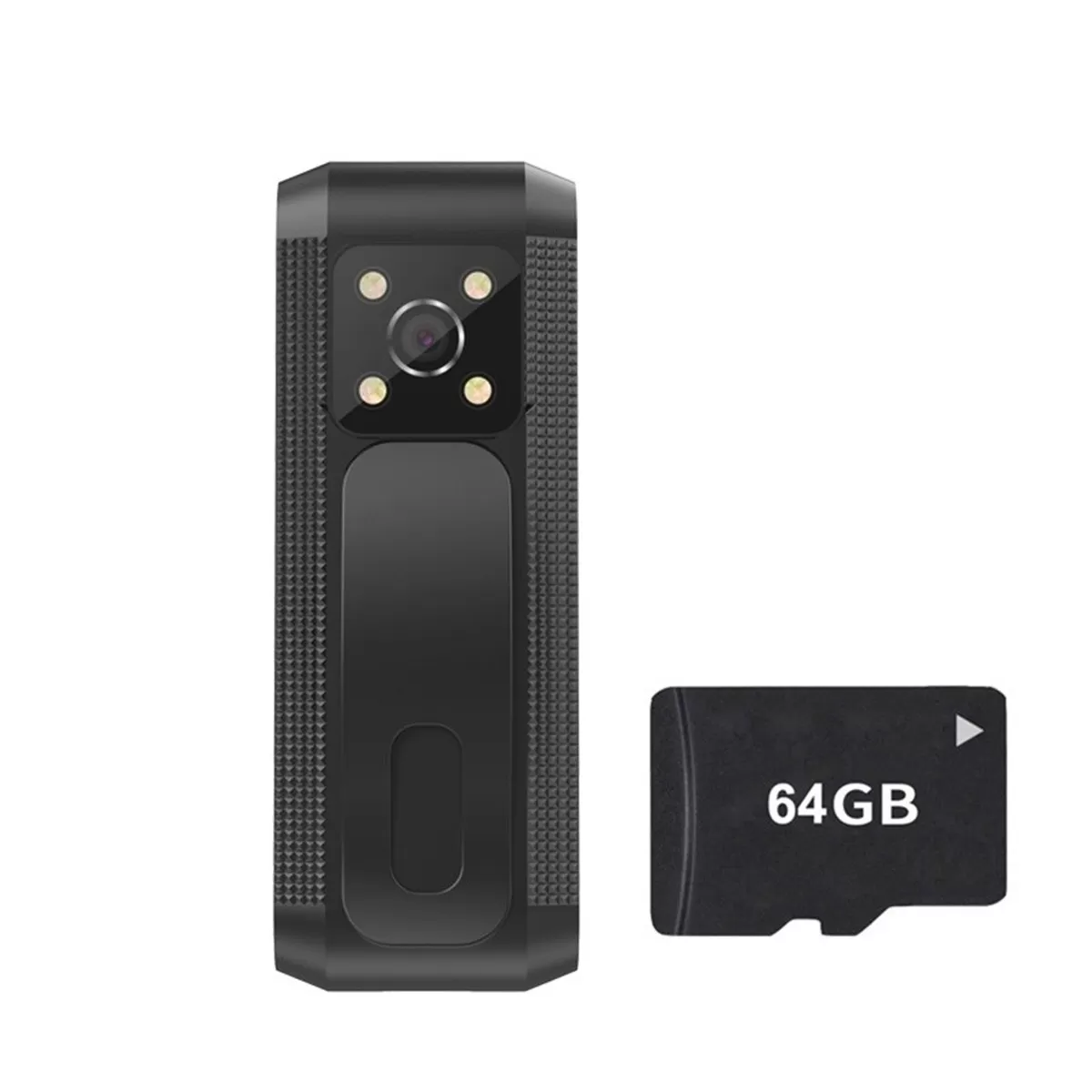 INF 2K HD Sport Action Kamera med 64GB Minneskort - Bröstmonterbar Cykelkamera