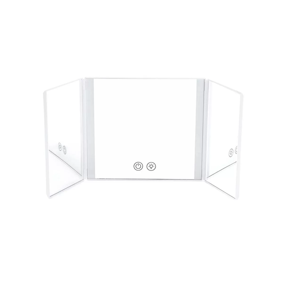 INF LED Bil Sminkspegel - Vit - Belyst, Trefaldig Design