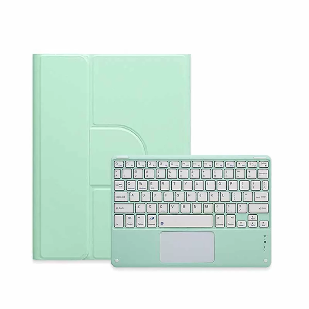 INF Mintgrön Bluetooth Tangentbord Magnetiskt Fodral med Touchpad, kompatibelt med iPad 10.2/10.5 (7/8/9 Gen, Air 3/Pro 10.5)
