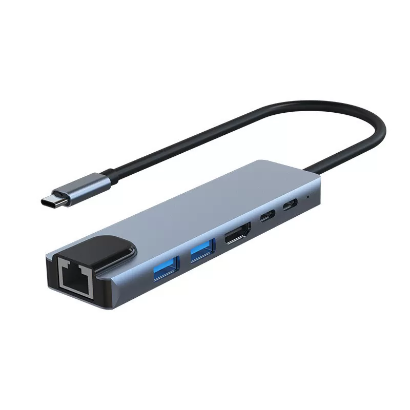 INF USB-C multiportadapter USB-A, USB-C, HDMI, RJ45