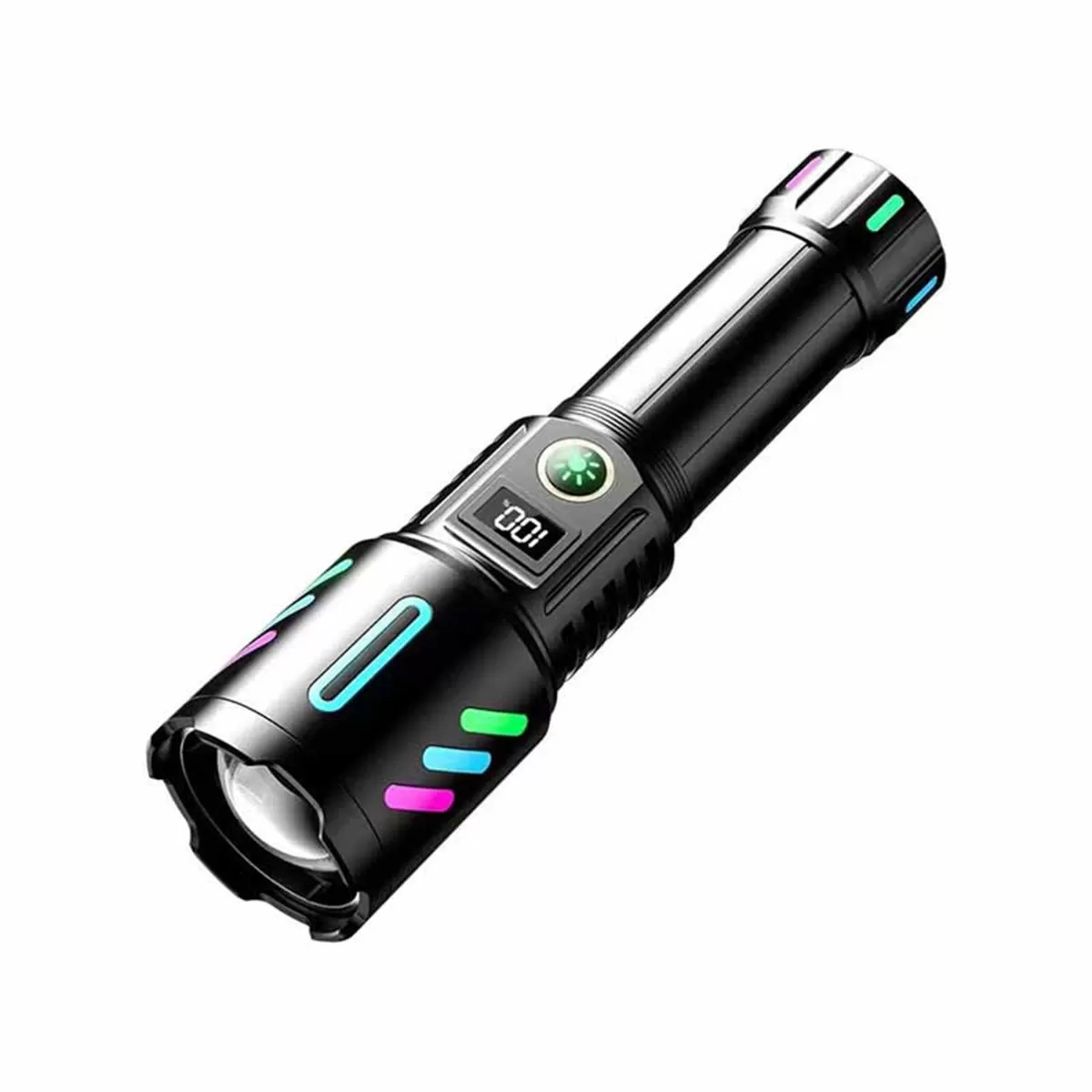 INF 20W Vit Laser Ficklampa Presentförpackning - 26650 3000mAh Batteri, USB Uppladdningsbar