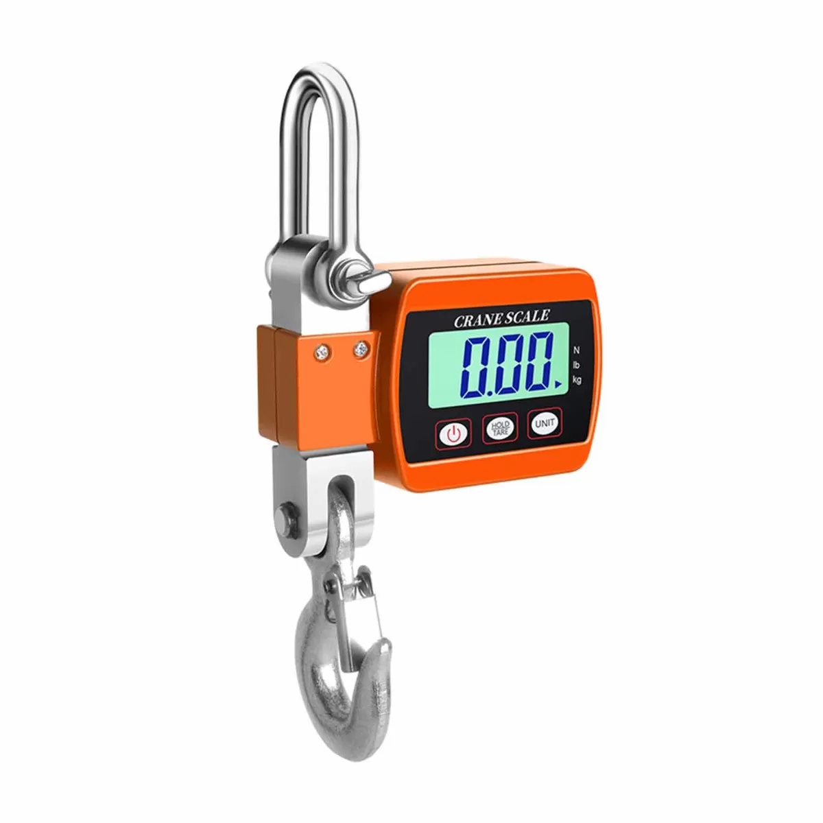 INF 300 kg Digital Kranvåg - Kraftig Hängvåg med LCD-skärm Orange