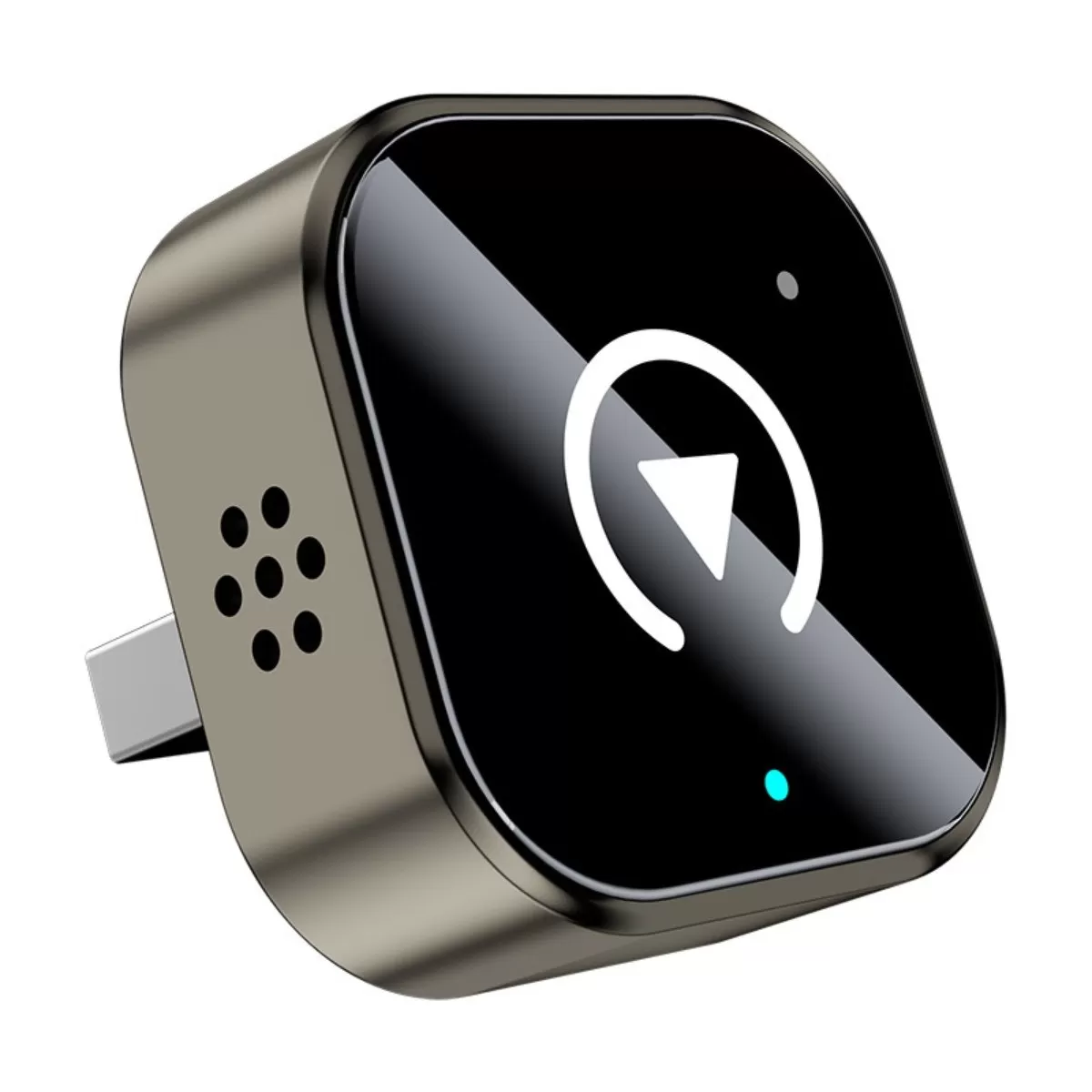 INF Trådlös CarPlay Android Auto 2-i-1 Adapter, Champagne Guld, kompatibelt med Originalbil