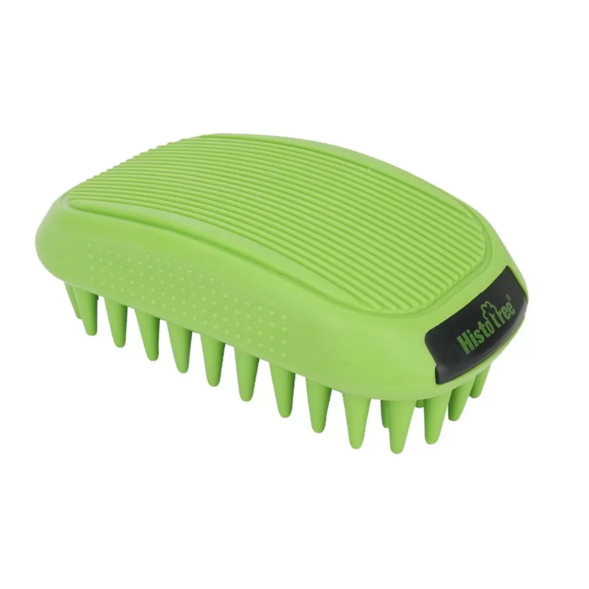 INF Skonsam badborste för katter och hundar - Grön massageborste