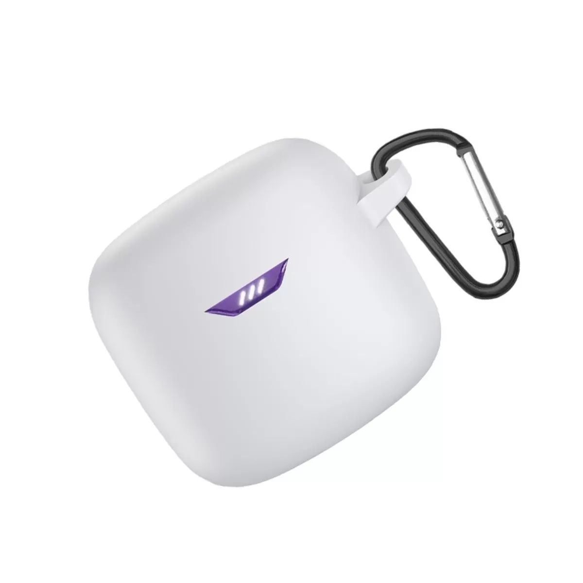 INF Silikonskyddsfodral Kompatibelt med JBL Tune Flex/Small Bean Bluetooth-hörlurar (Hörlurar Ingår Ej) Vit