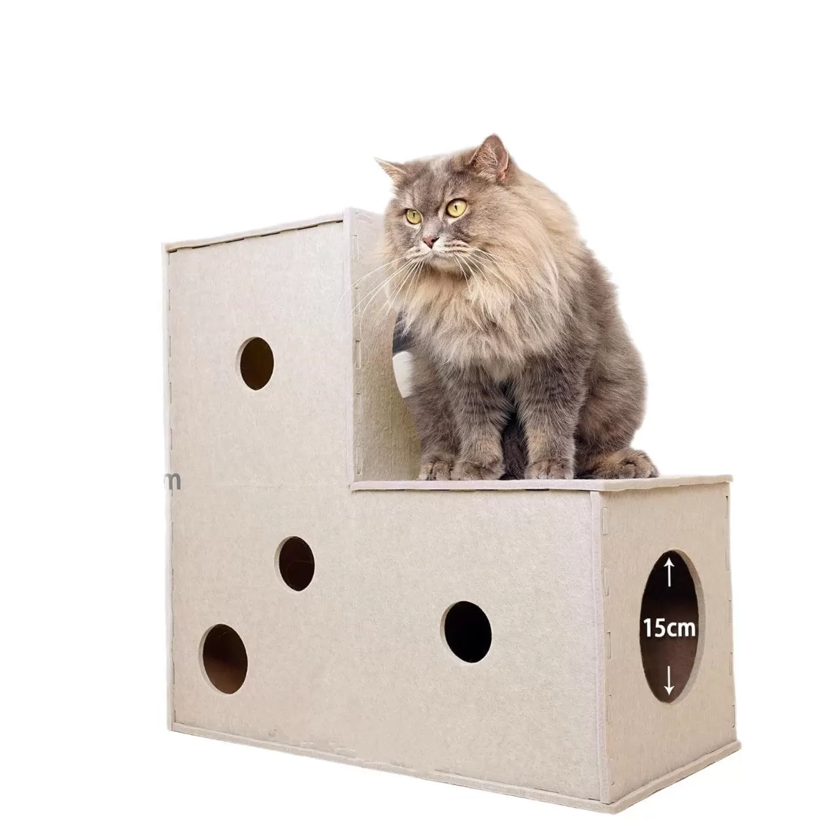 INF Filt Tunnel Kattbädd: Interaktivt & Vikbart Katthus med Klösbräda