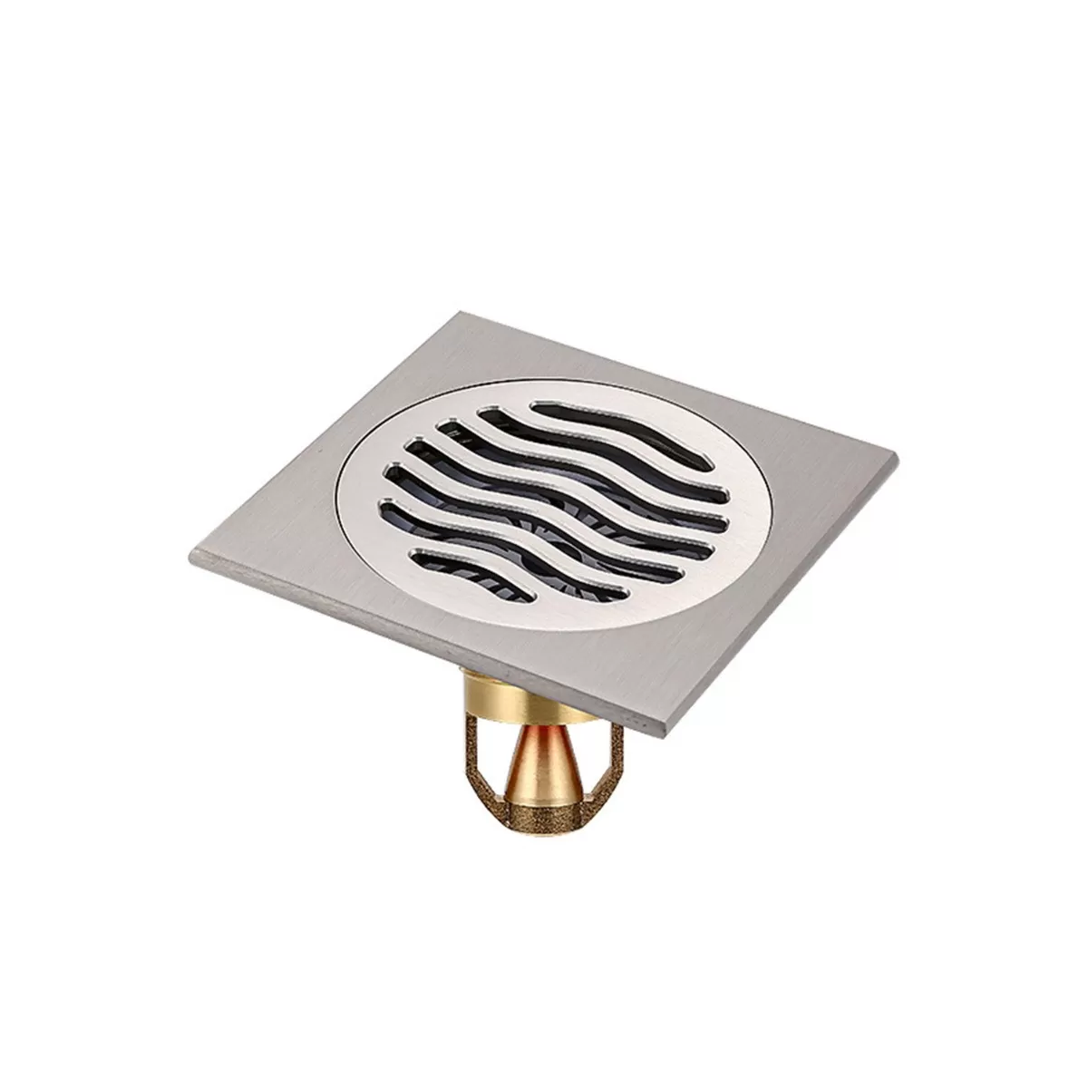 INF Magnetisk Levitation Golvbrunn - Borstad Nickel, Enkel Användning: Överlägsen Dränering & Luktkontroll